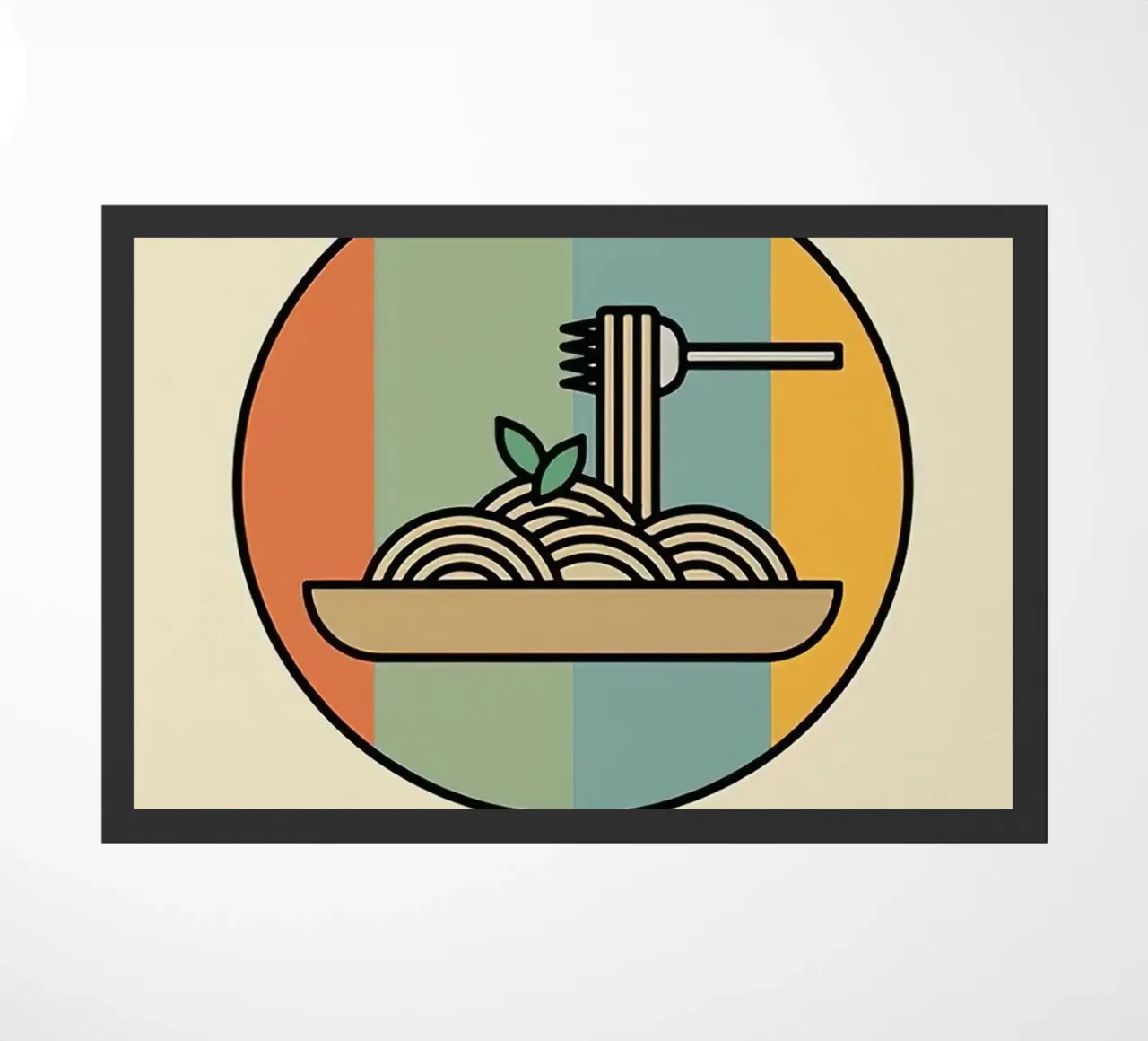 Eat More Pasta doormat by Mildred Store