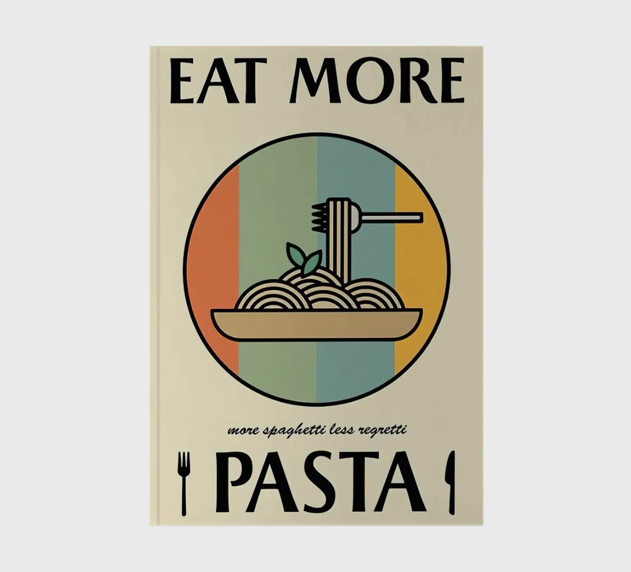 Essen Sie mehr Pasta Notizbuch von Mildred Store