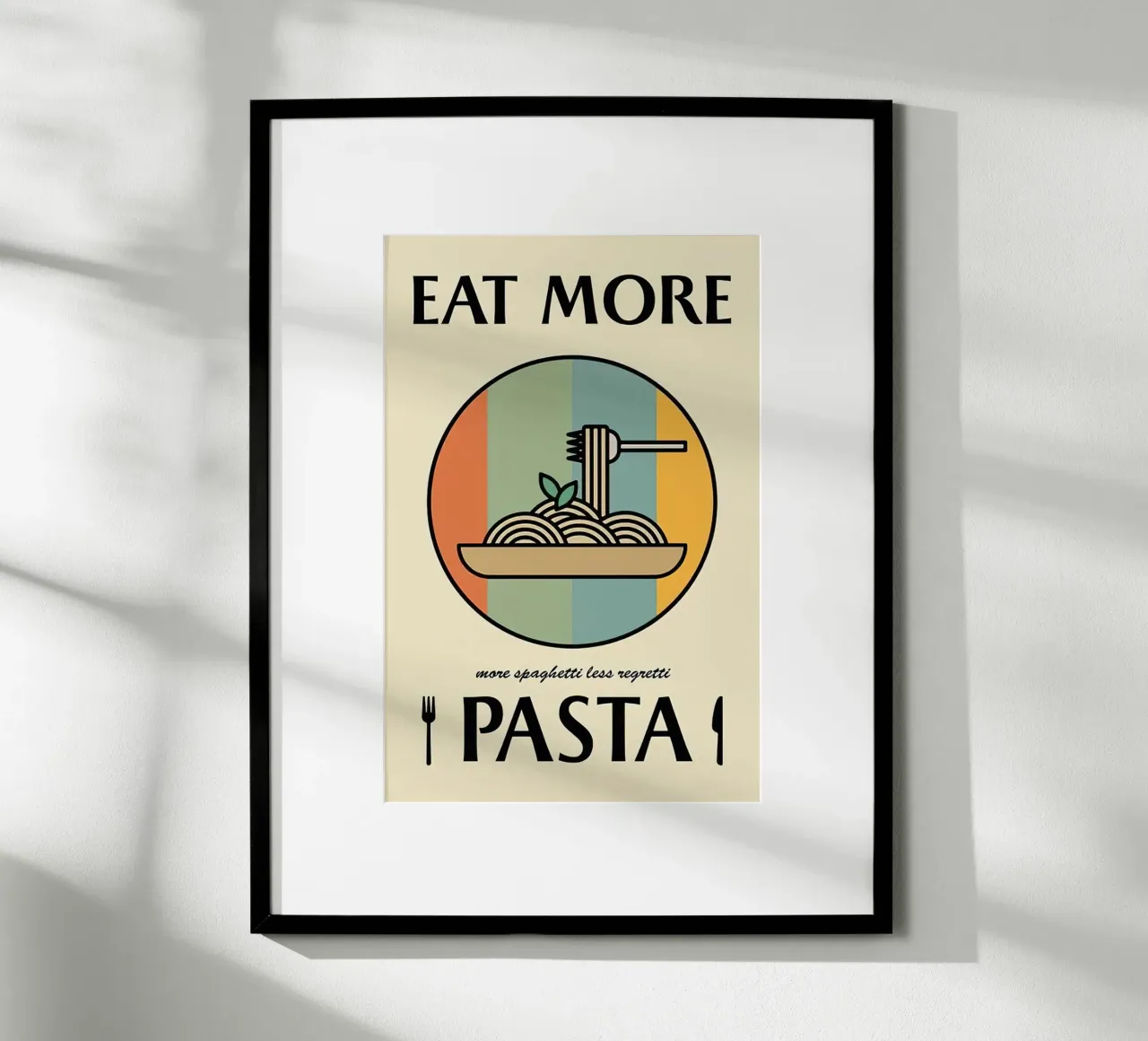 Eet meer pasta hahnemühle van Mildred Store