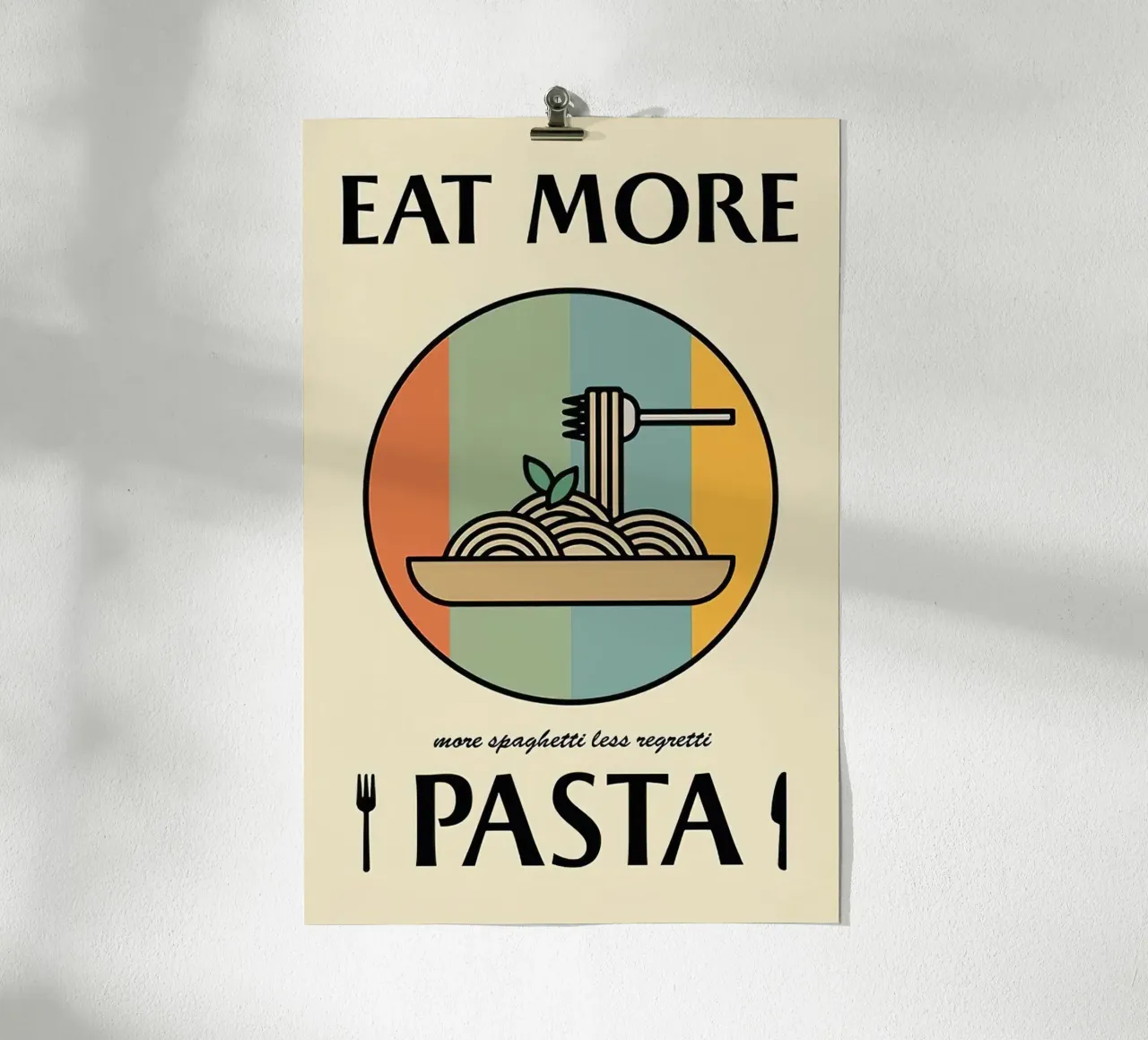 Eet meer pasta hahnemühle van Mildred Store