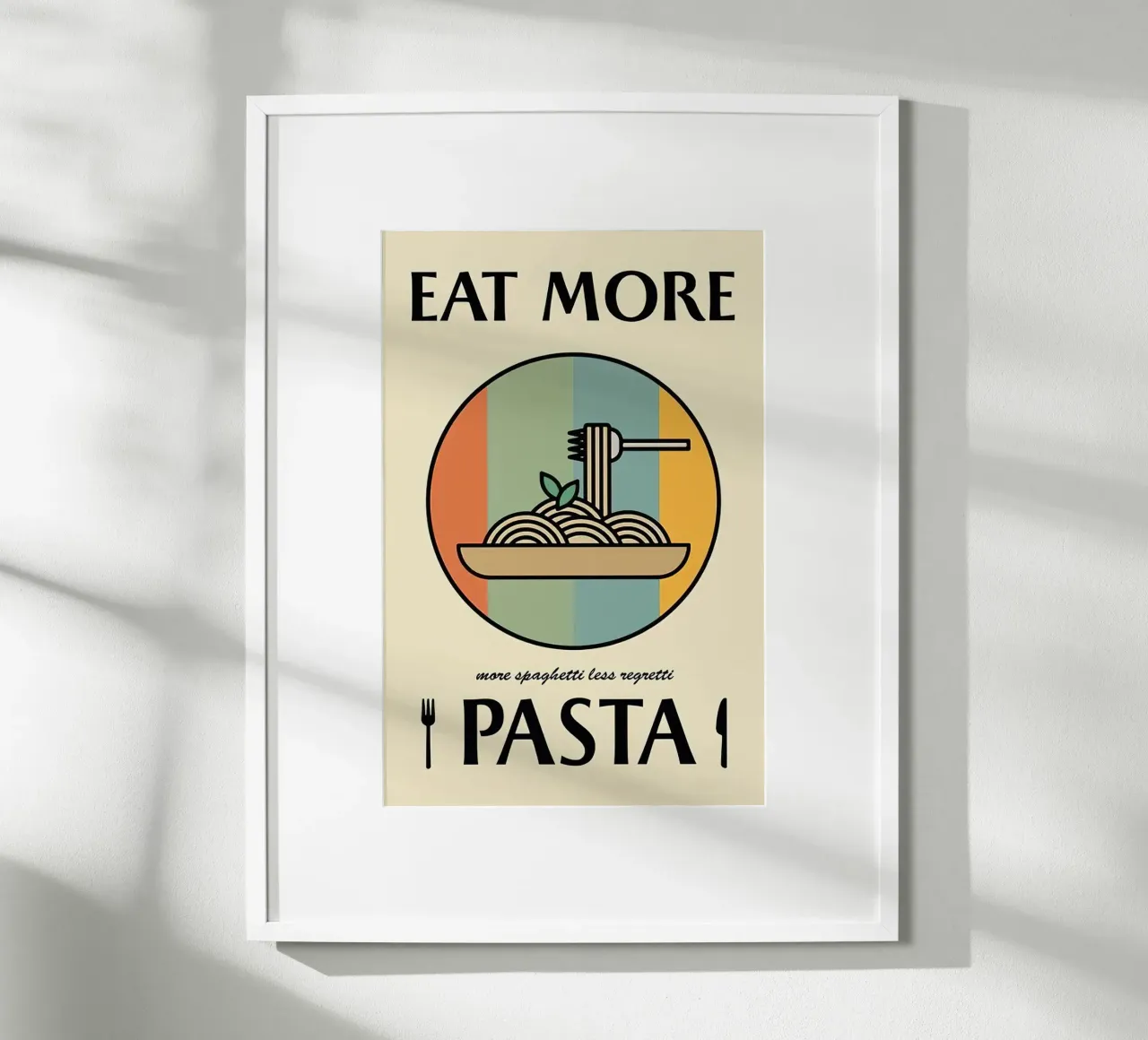 Eet meer pasta hahnemühle van Mildred Store