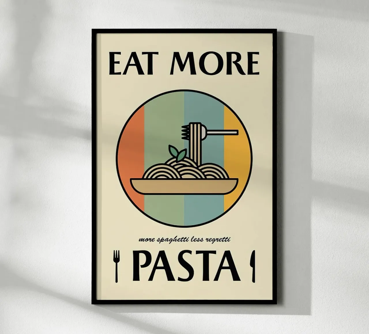 Eet meer pasta hahnemühle van Mildred Store