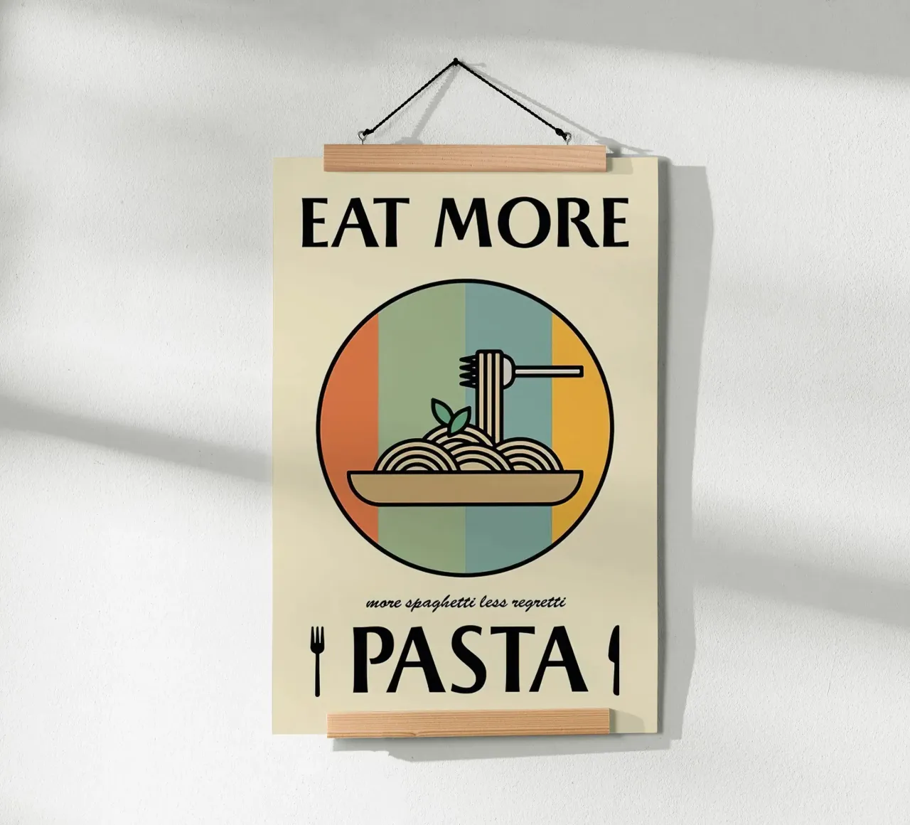 Eet meer pasta hahnemühle van Mildred Store