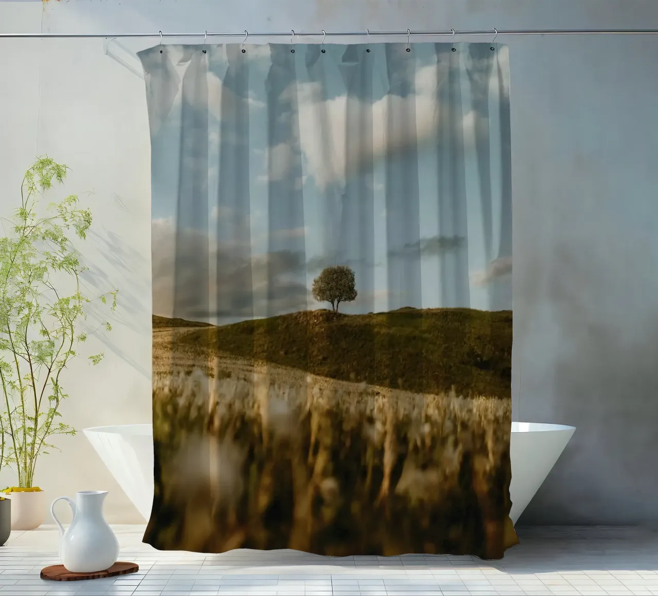 tree hill shower curtain by Earthly Visions