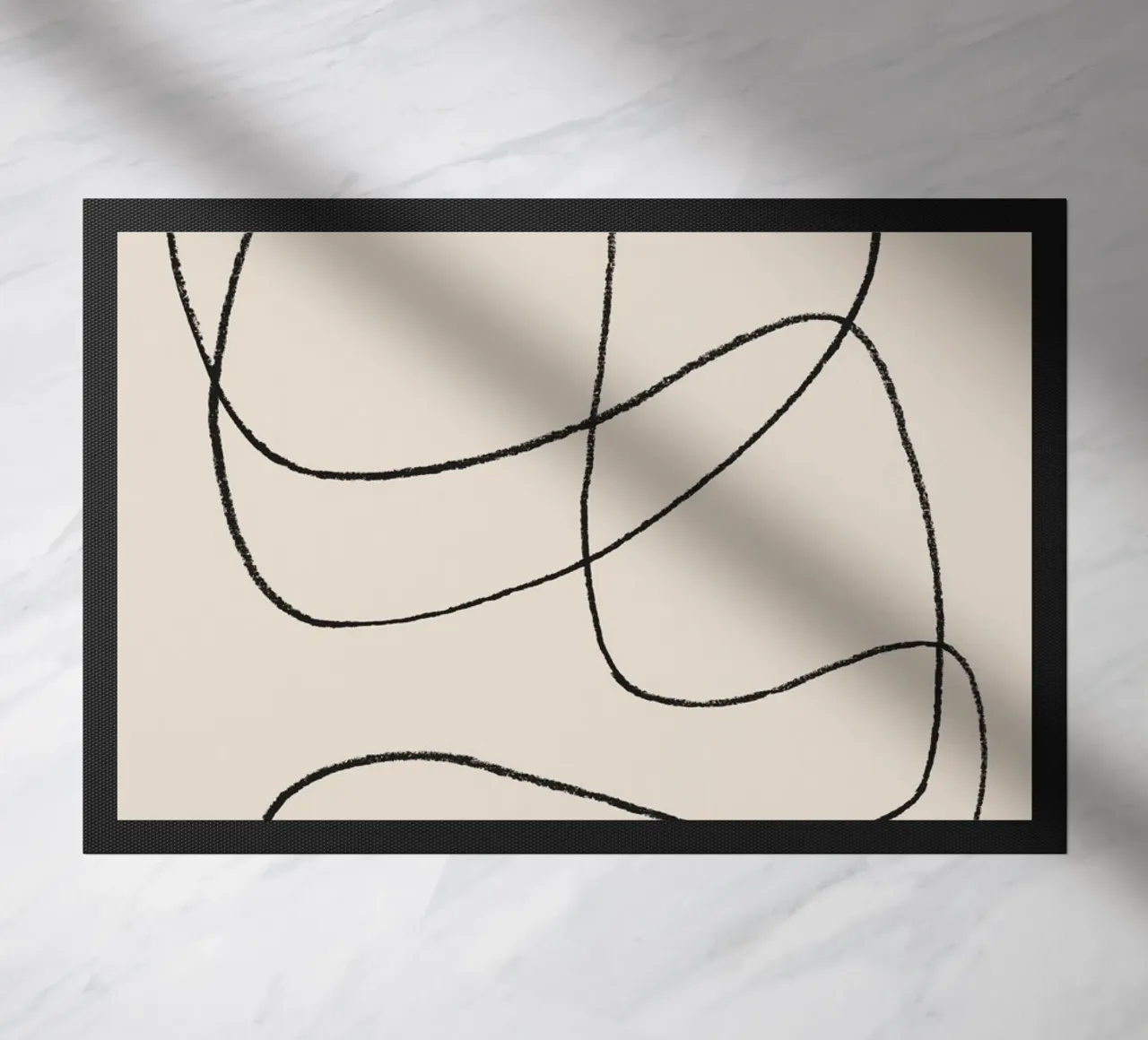 Pencil scribbles 1 doormat by NouveauPrints