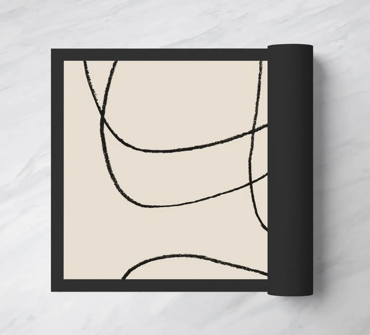 Pencil scribbles 1 doormat by NouveauPrints