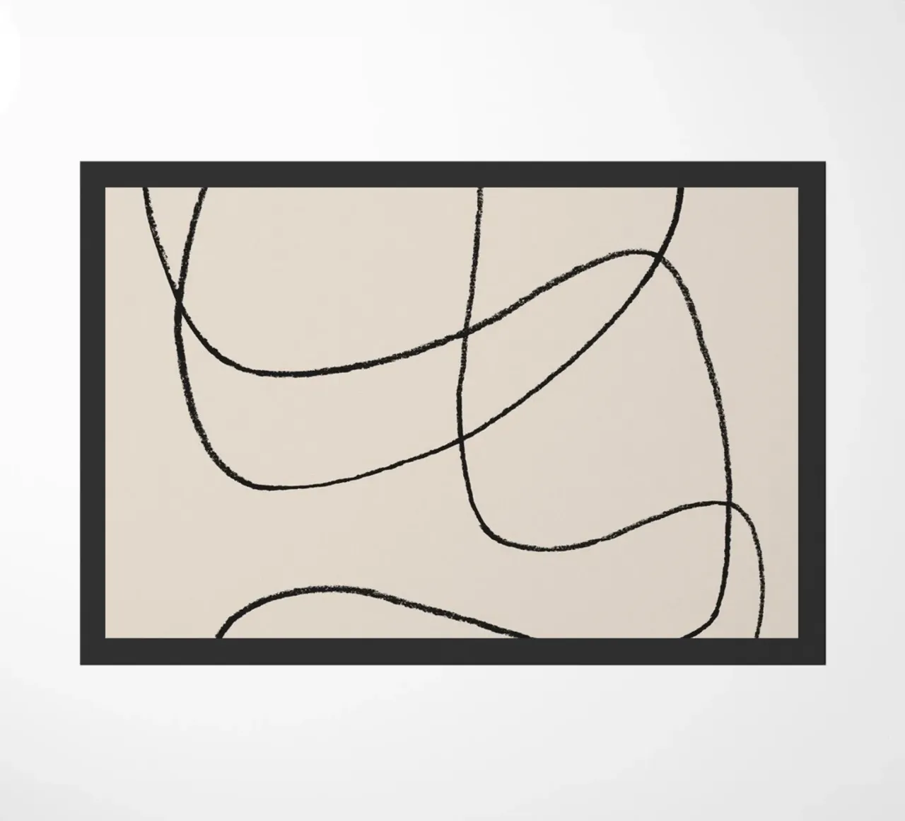 Pencil scribbles 1 doormat by NouveauPrints