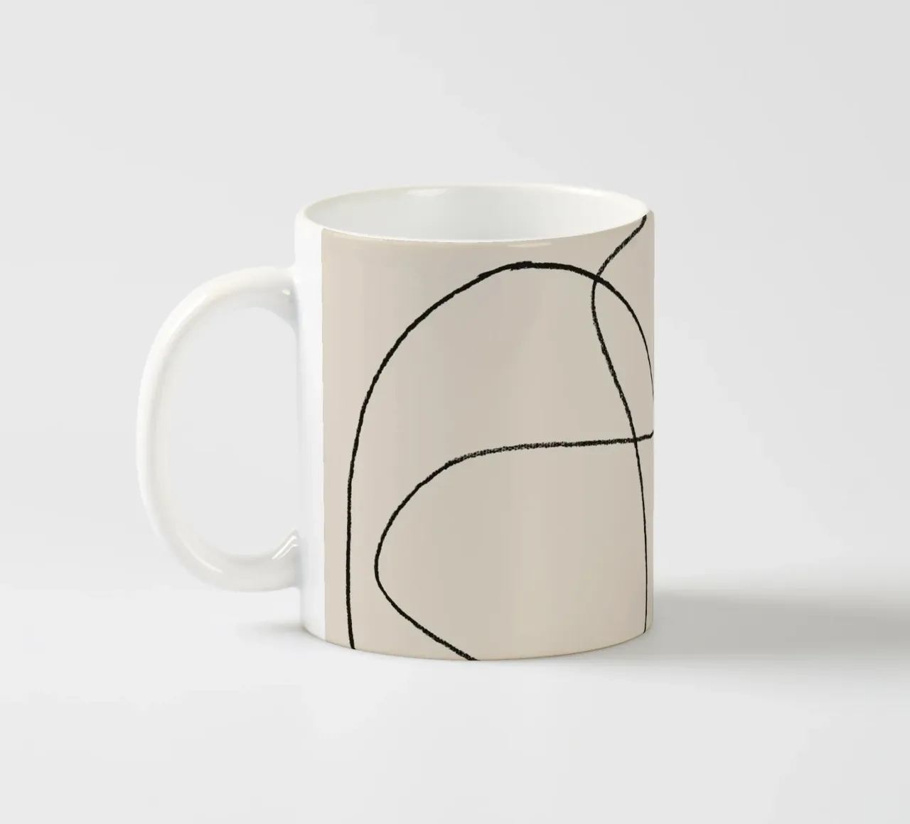 Scarabocchi a matita 1 tazza in ceramica da NouveauPrints