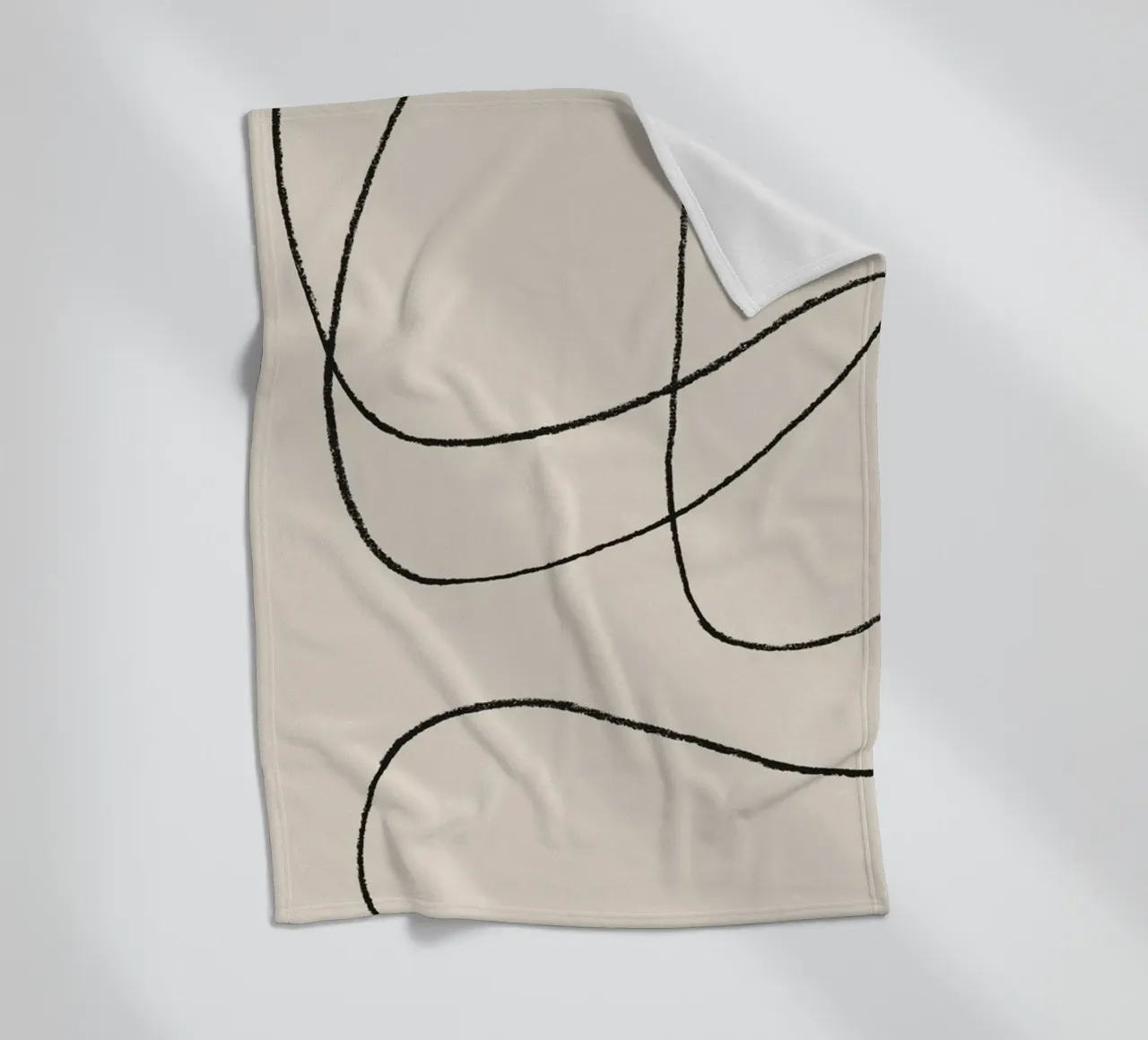 Scarabocchi a matita 1 coperta in pile da NouveauPrints
