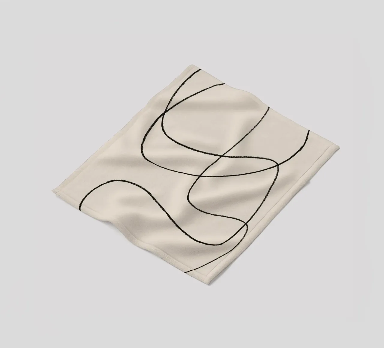 Scarabocchi a matita 1 coperta in pile da NouveauPrints
