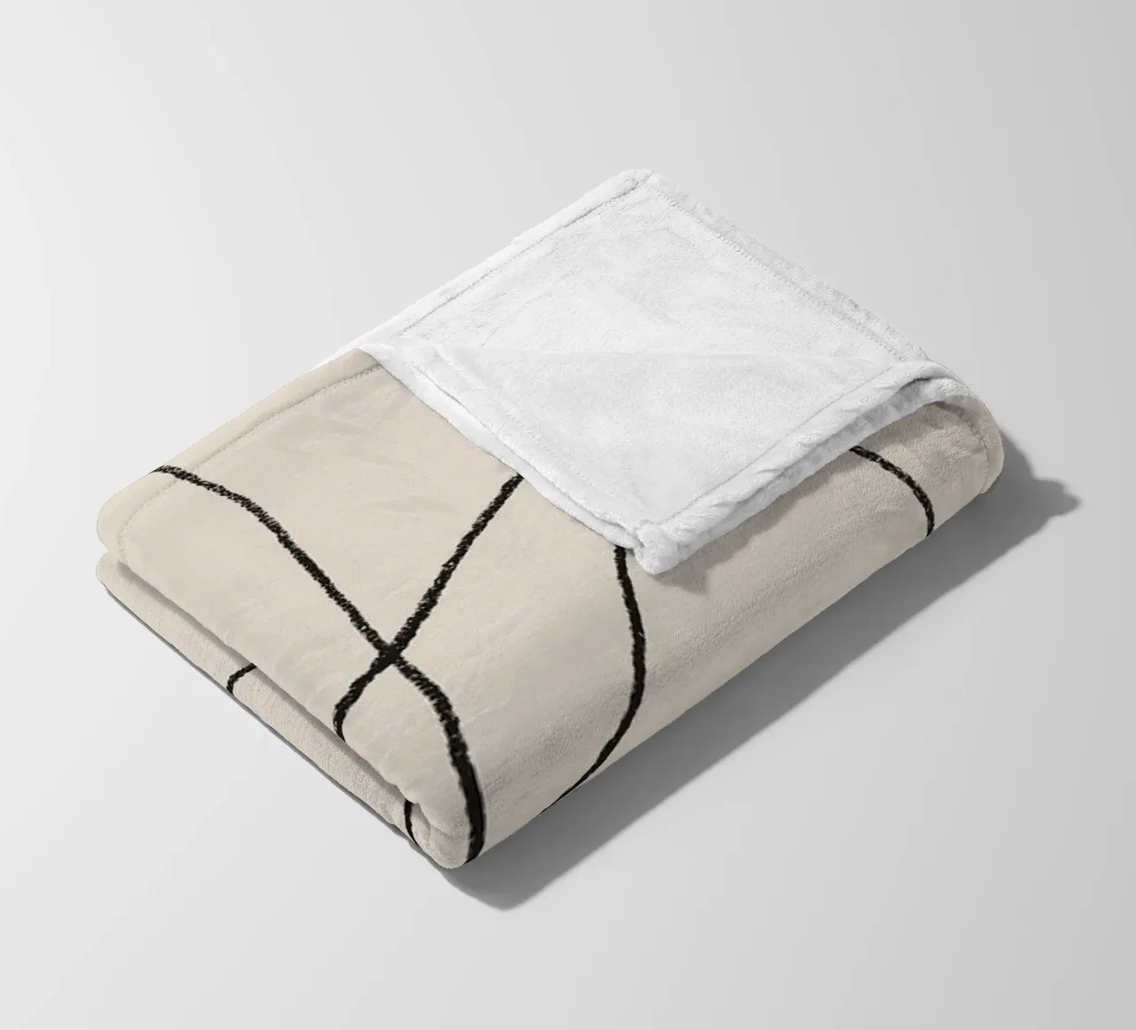 Scarabocchi a matita 1 coperta in pile da NouveauPrints