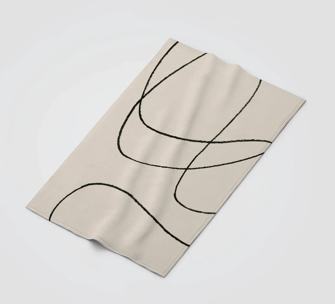 Scarabocchi a matita 1 coperta in pile da NouveauPrints
