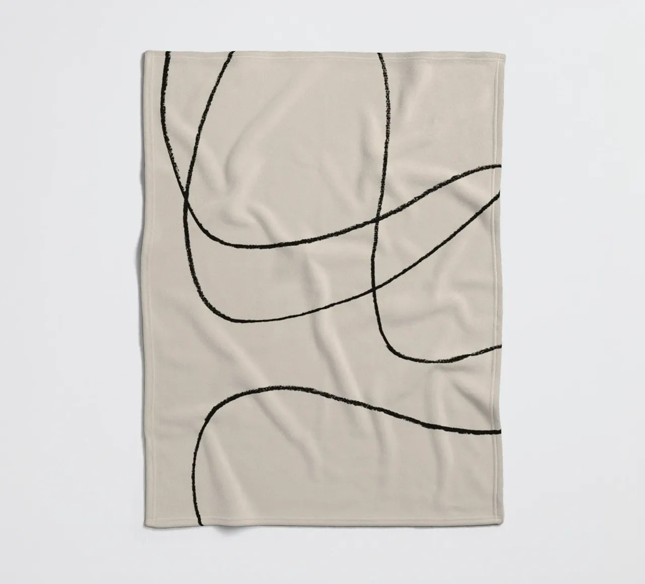 Scarabocchi a matita 1 coperta in pile da NouveauPrints
