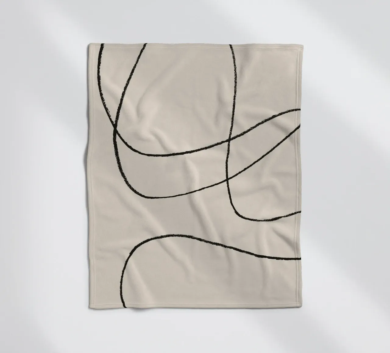 Scarabocchi a matita 1 coperta in pile da NouveauPrints