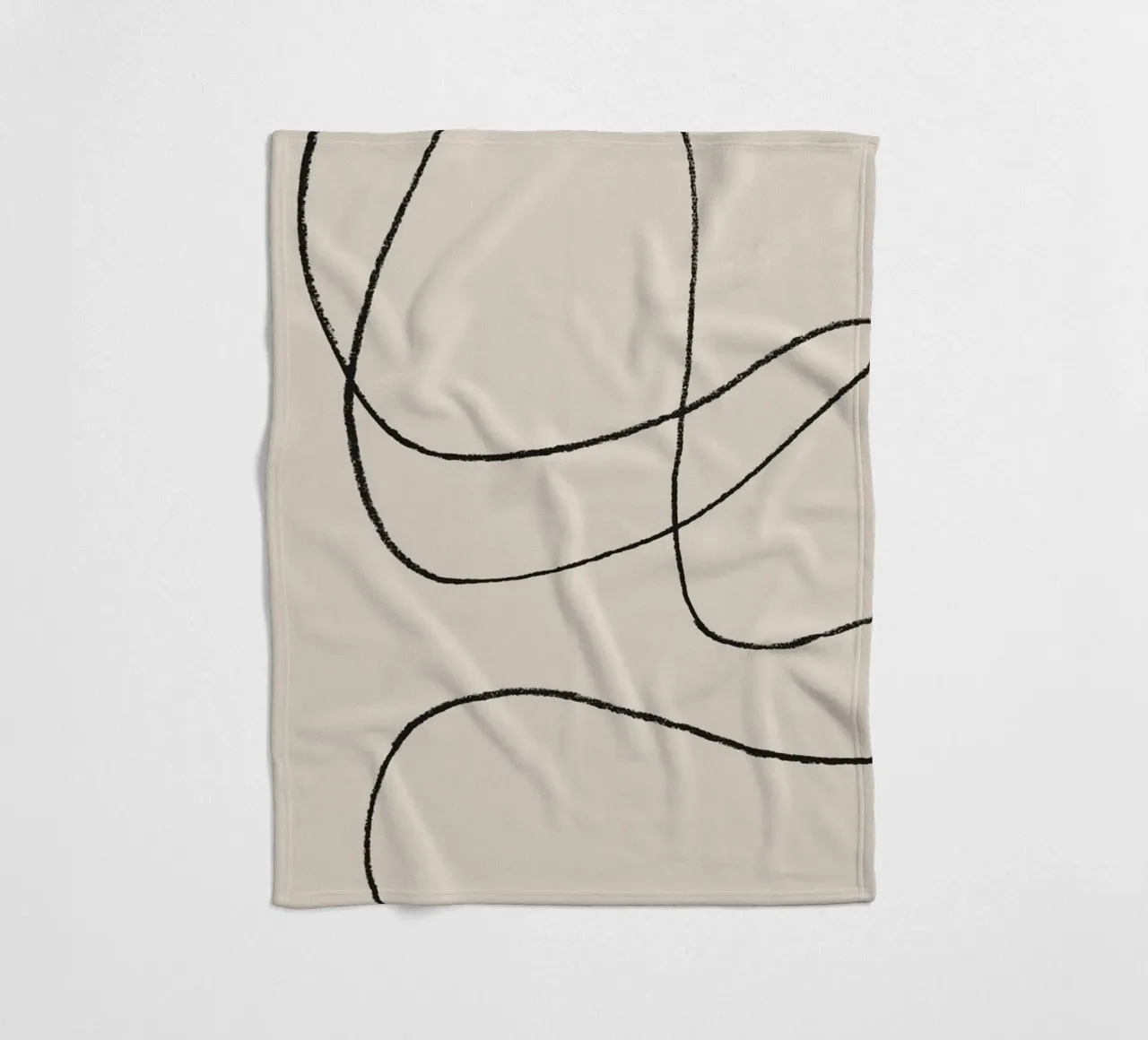 Scarabocchi a matita 1 coperta in pile da NouveauPrints
