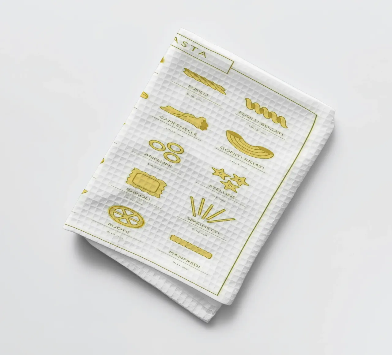 Guide des types de pâtes torchon de Mildred Store