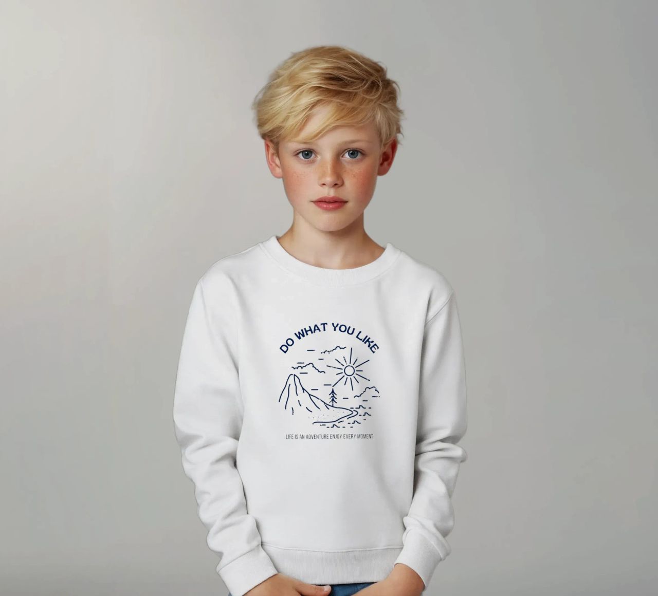 Doe wat je wilt kinder sweatshirt van Old Soul Born