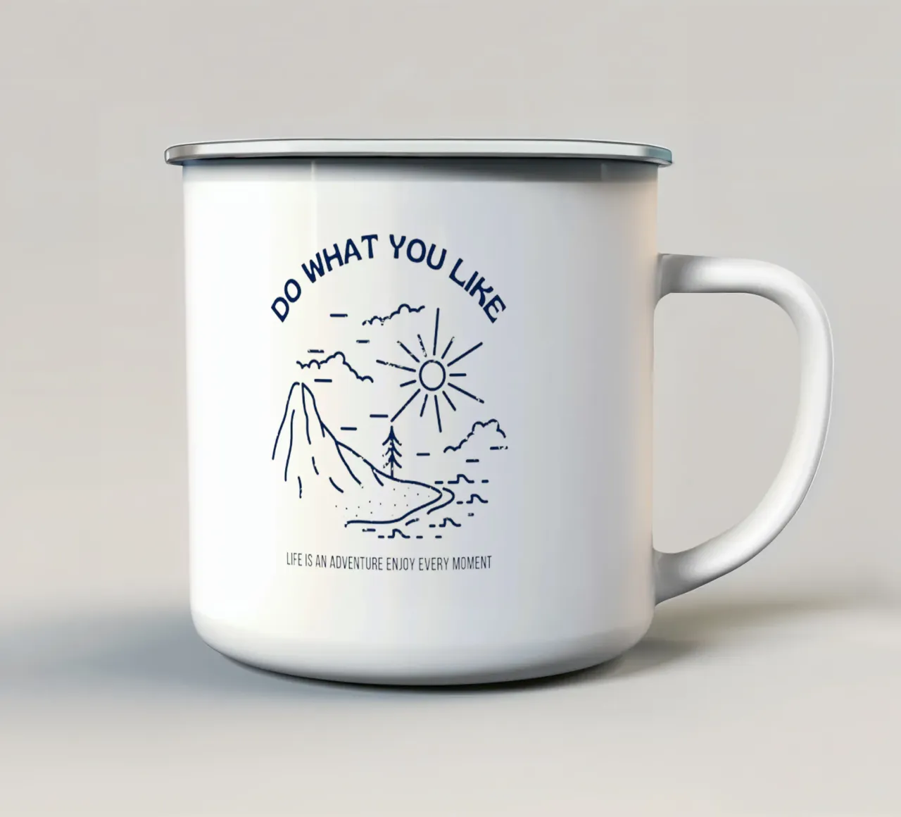 Fate quello che vi piace tazza in smalto da Old Soul Born