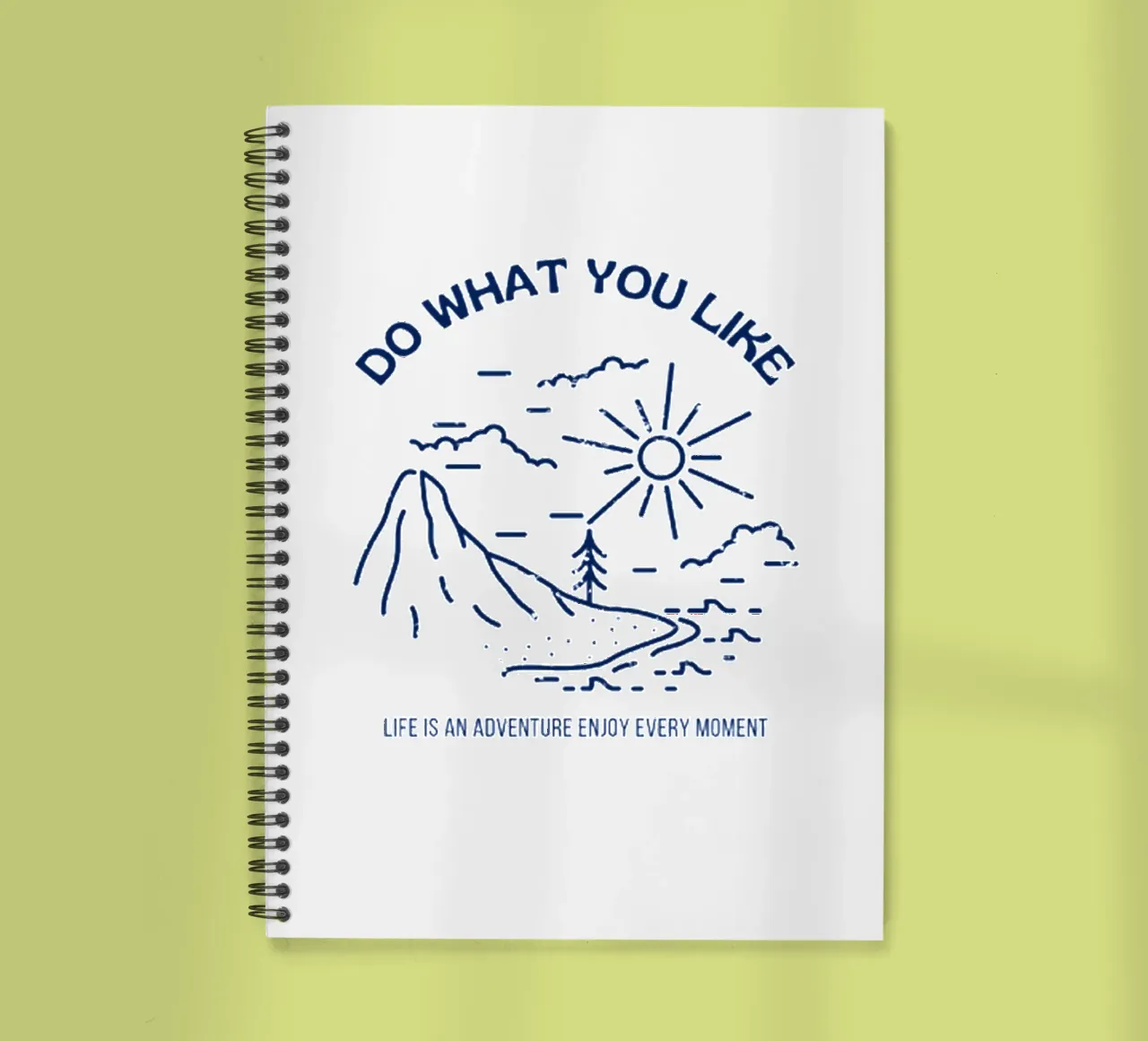 Do What You Like spiral notebook by Olivia Creator