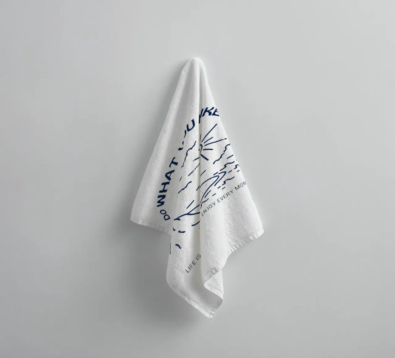 Do What You Like towel by Olivia Creator