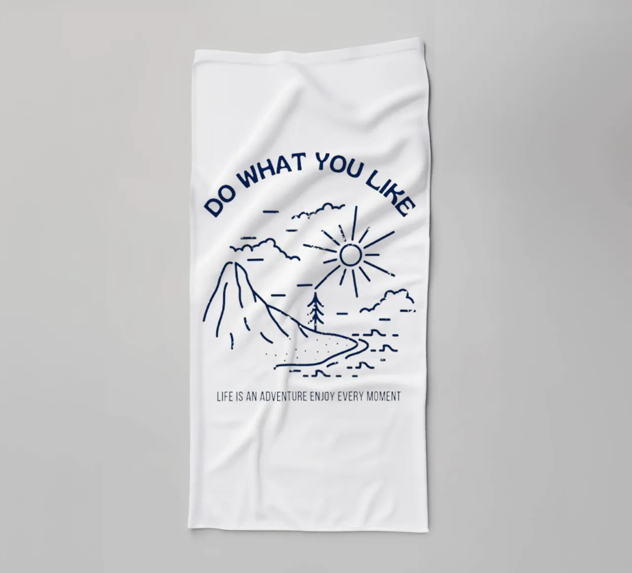 Do What You Like towel by Olivia Creator