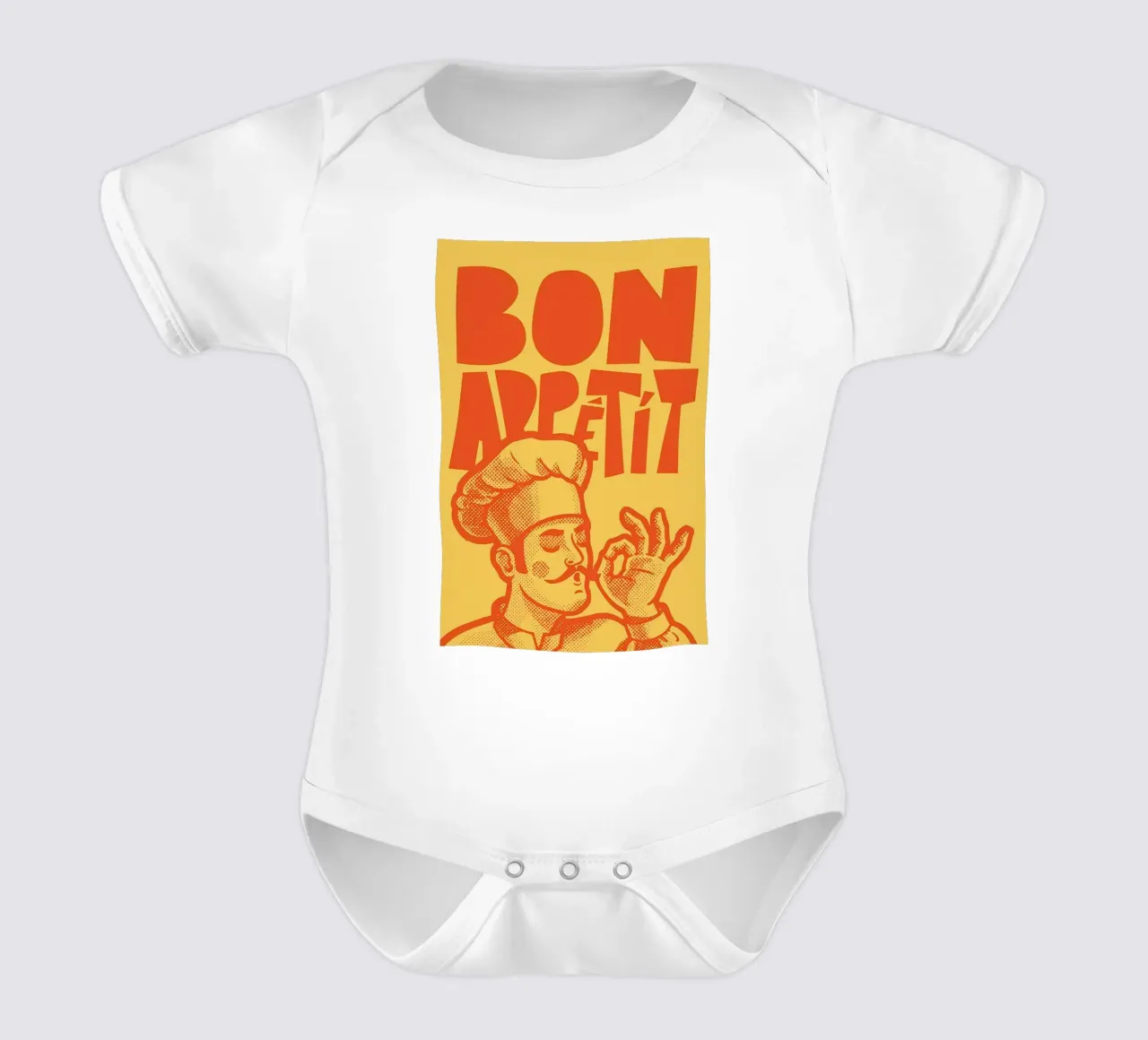 Bon Appetit dello chef body neonato maniche corte da Mildred Store