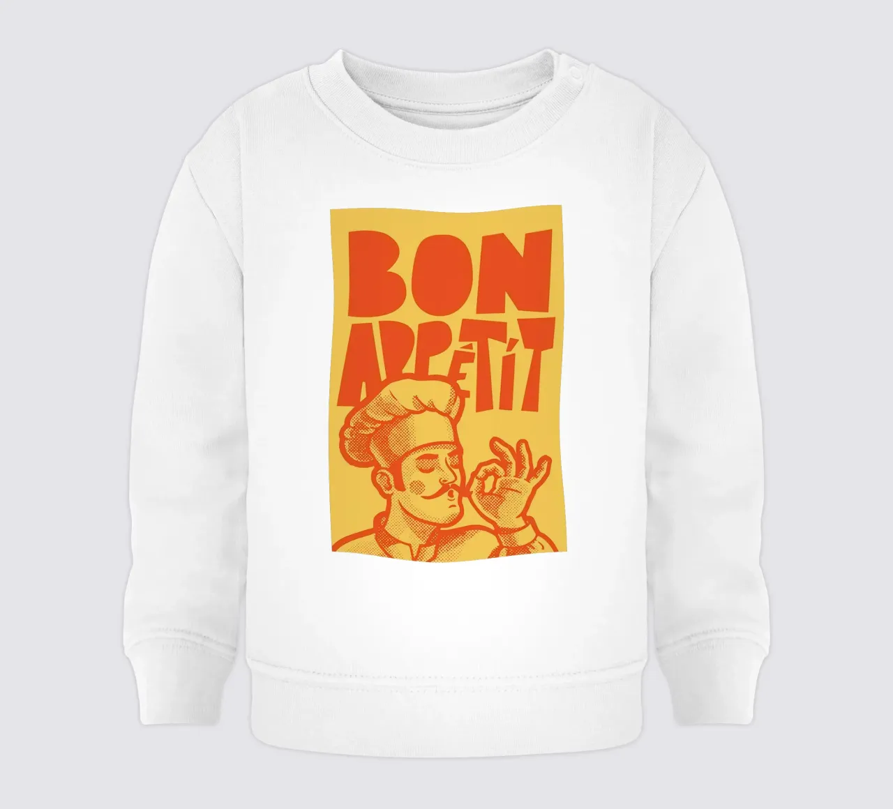 Bon Appetit dello chef felpa neonato da Mildred Store