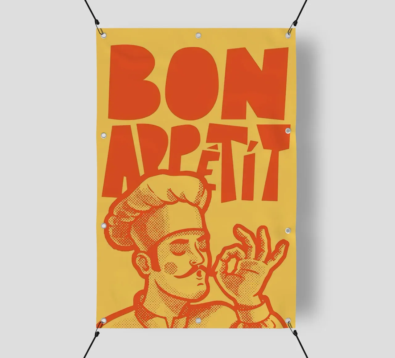 Bon Appetit dello chef telo in pvc da Mildred Store