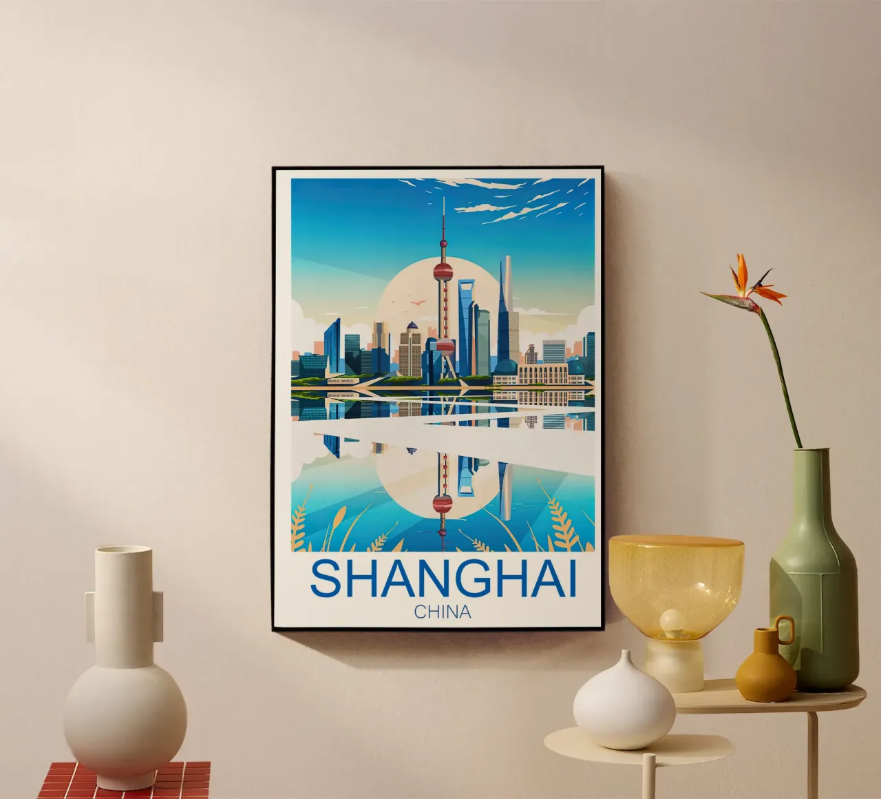 Impresiones de viajes a Shanghái - China metacrilato de Liliestudio