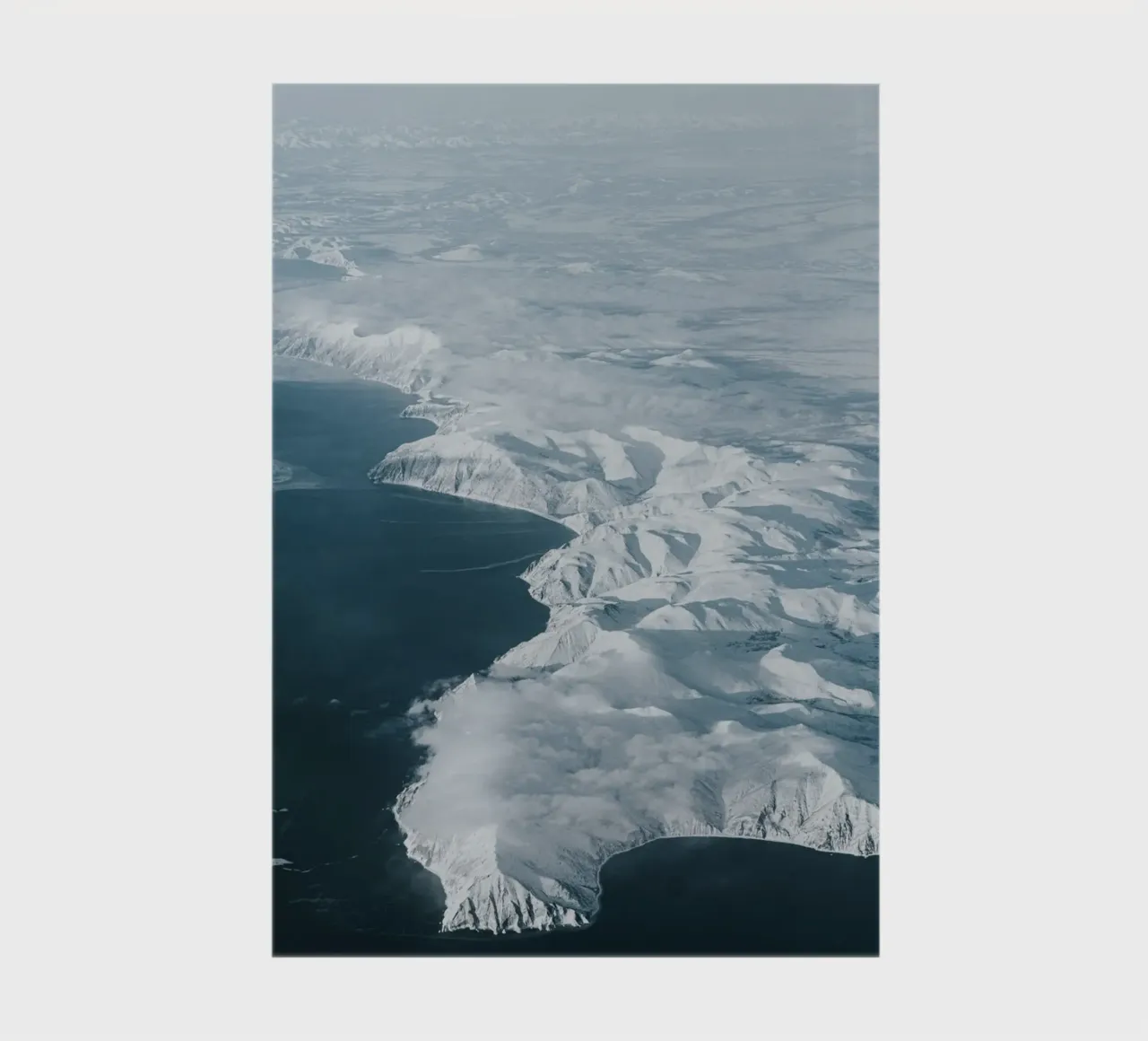 aerial view snow notebook by Earthly Visions