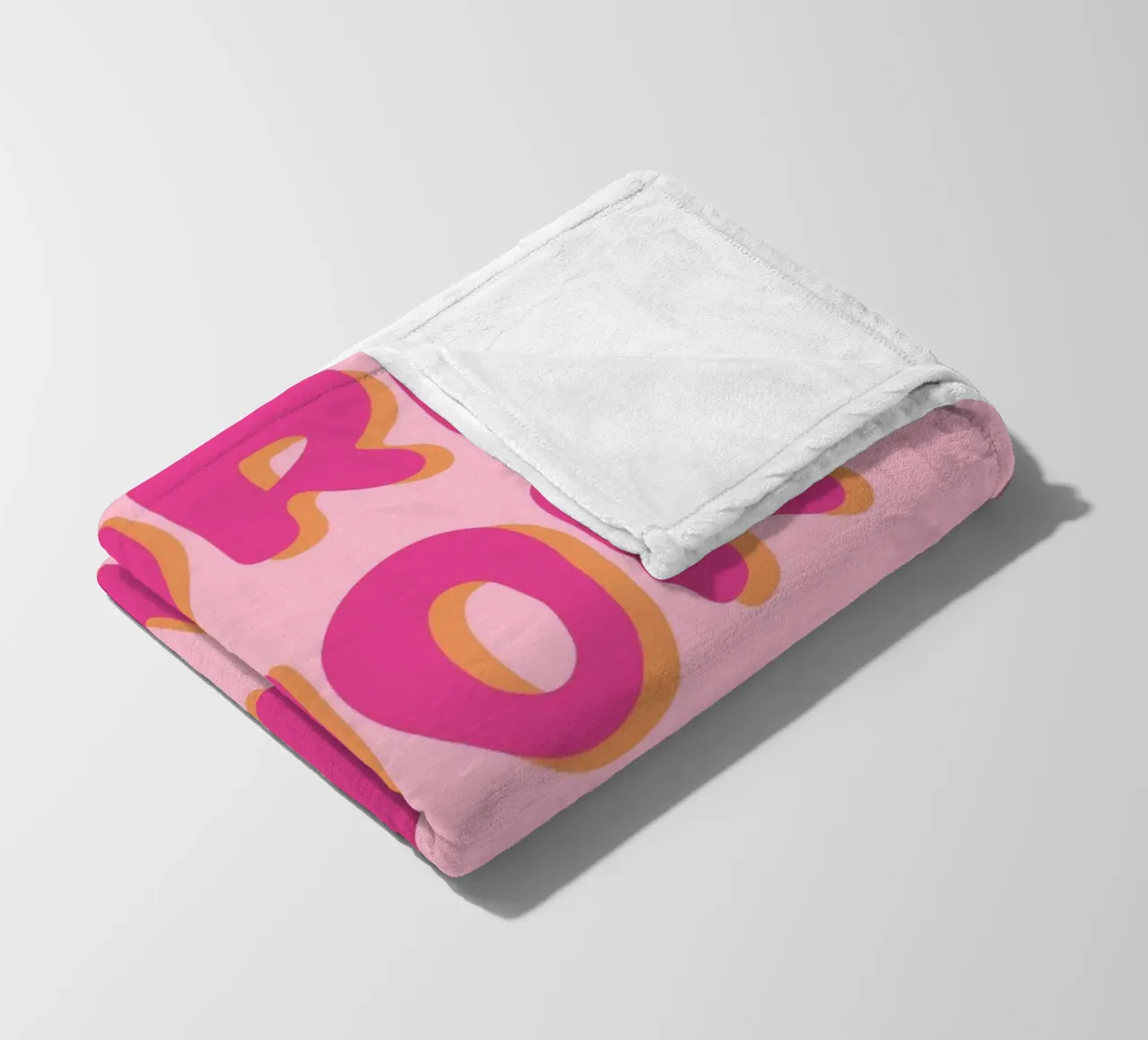 "Mehr Amor Por Favor" Typografie Kunst Fleecedecke von pdigitalprints