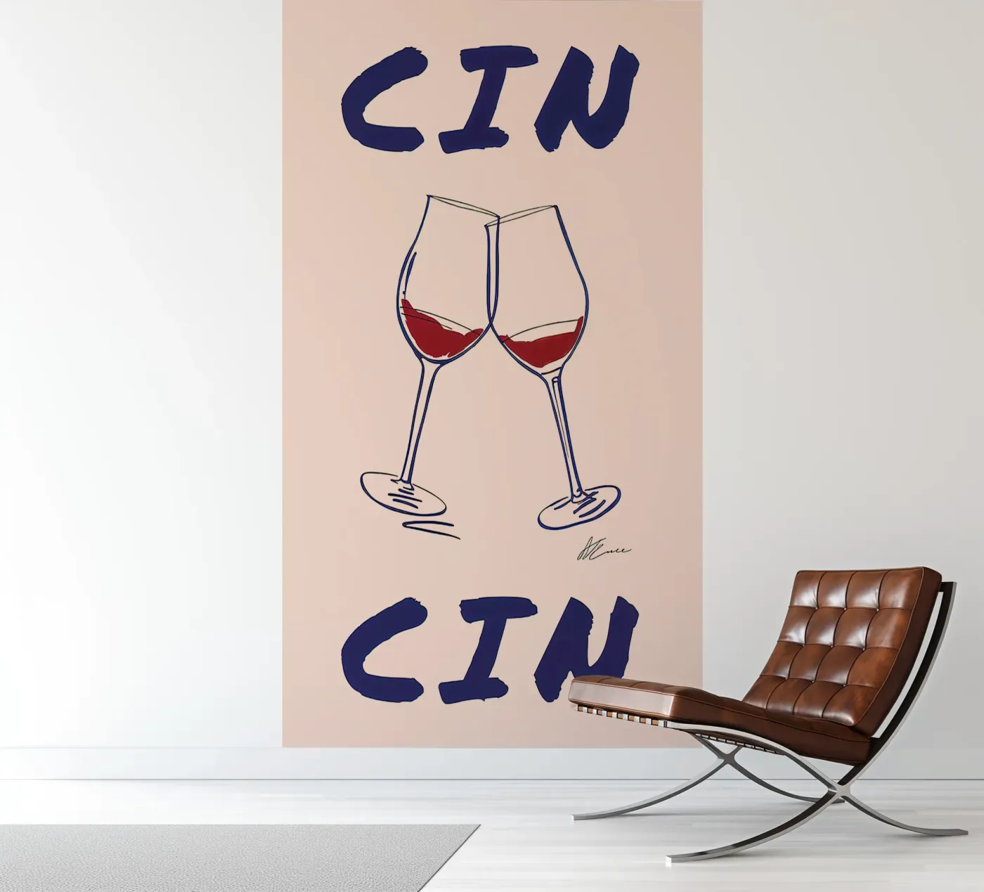 Cin Cin fotobehang van Mildred Store