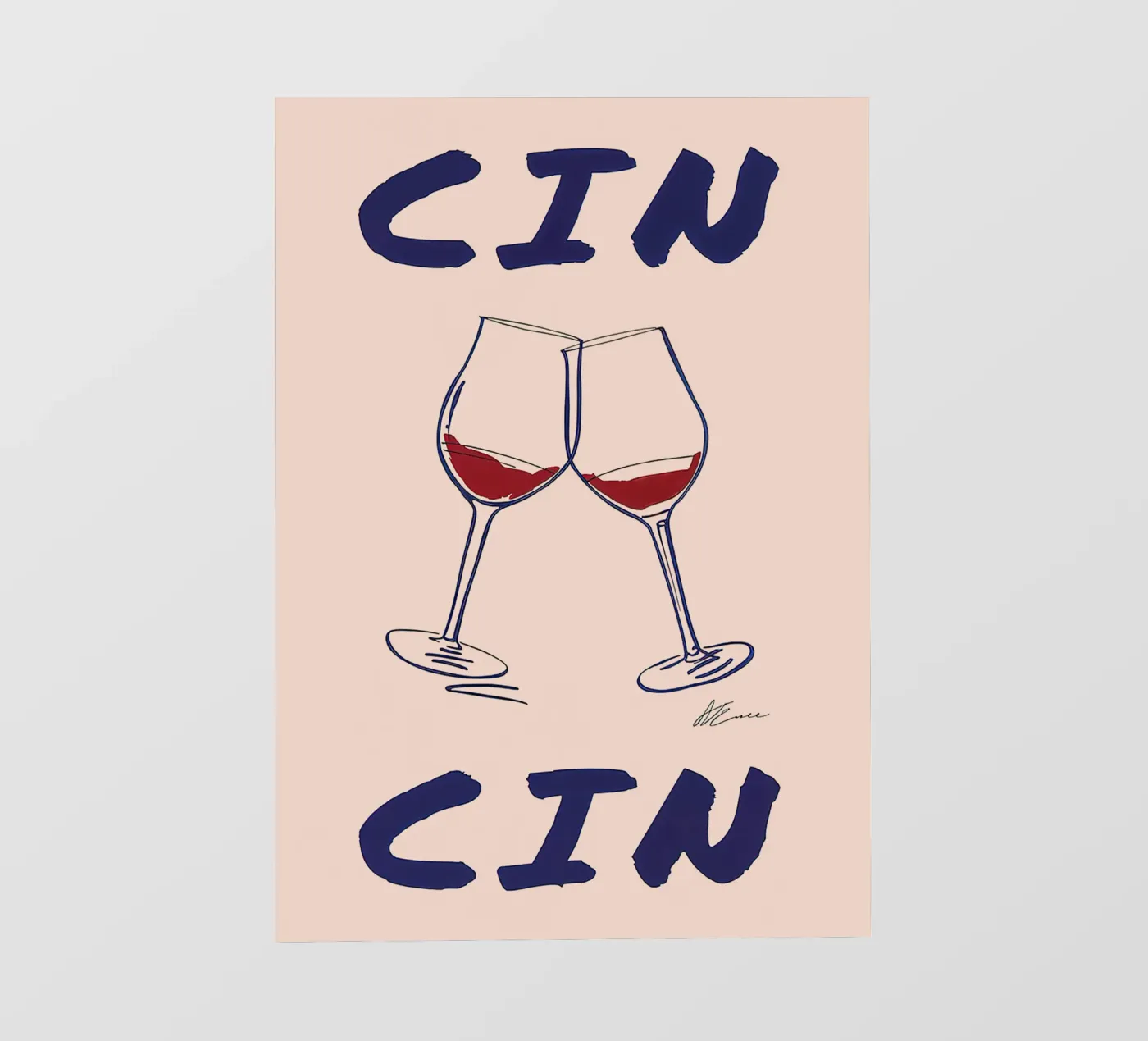 Cin Cin fotobehang van Mildred Store