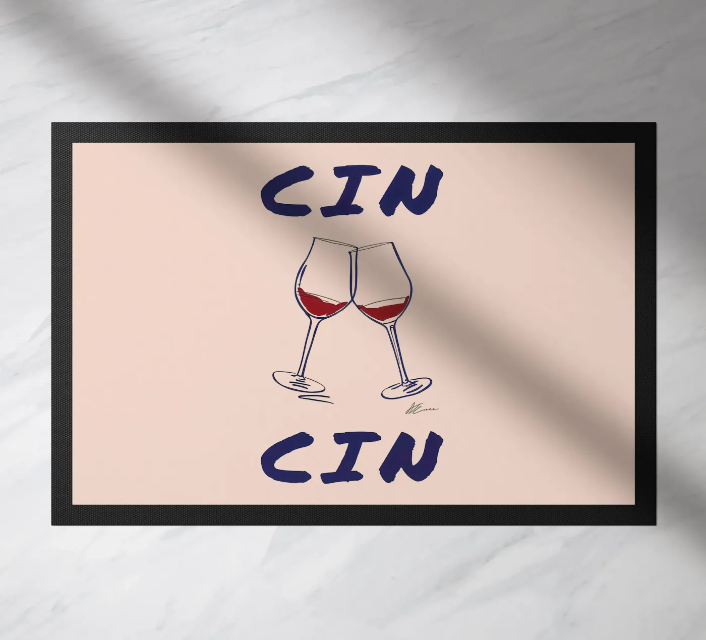 Cin Cin doormat by Mildred Store