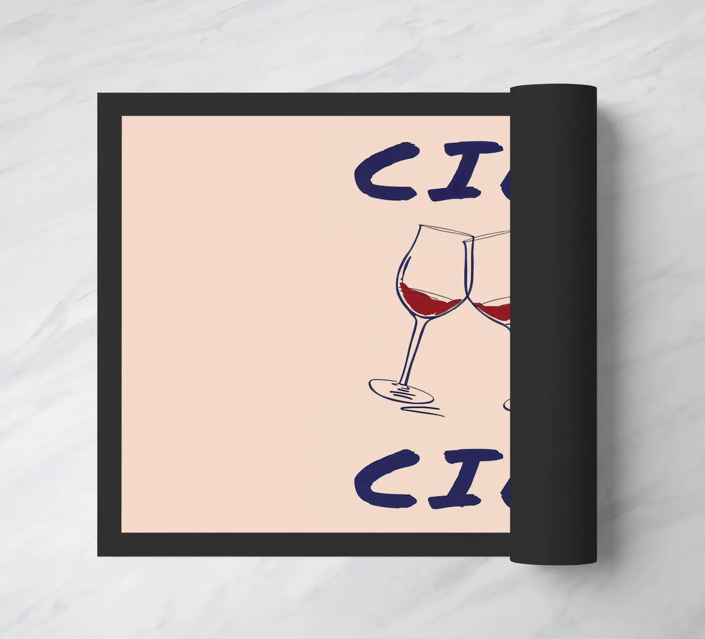 Cin Cin doormat by Mildred Store