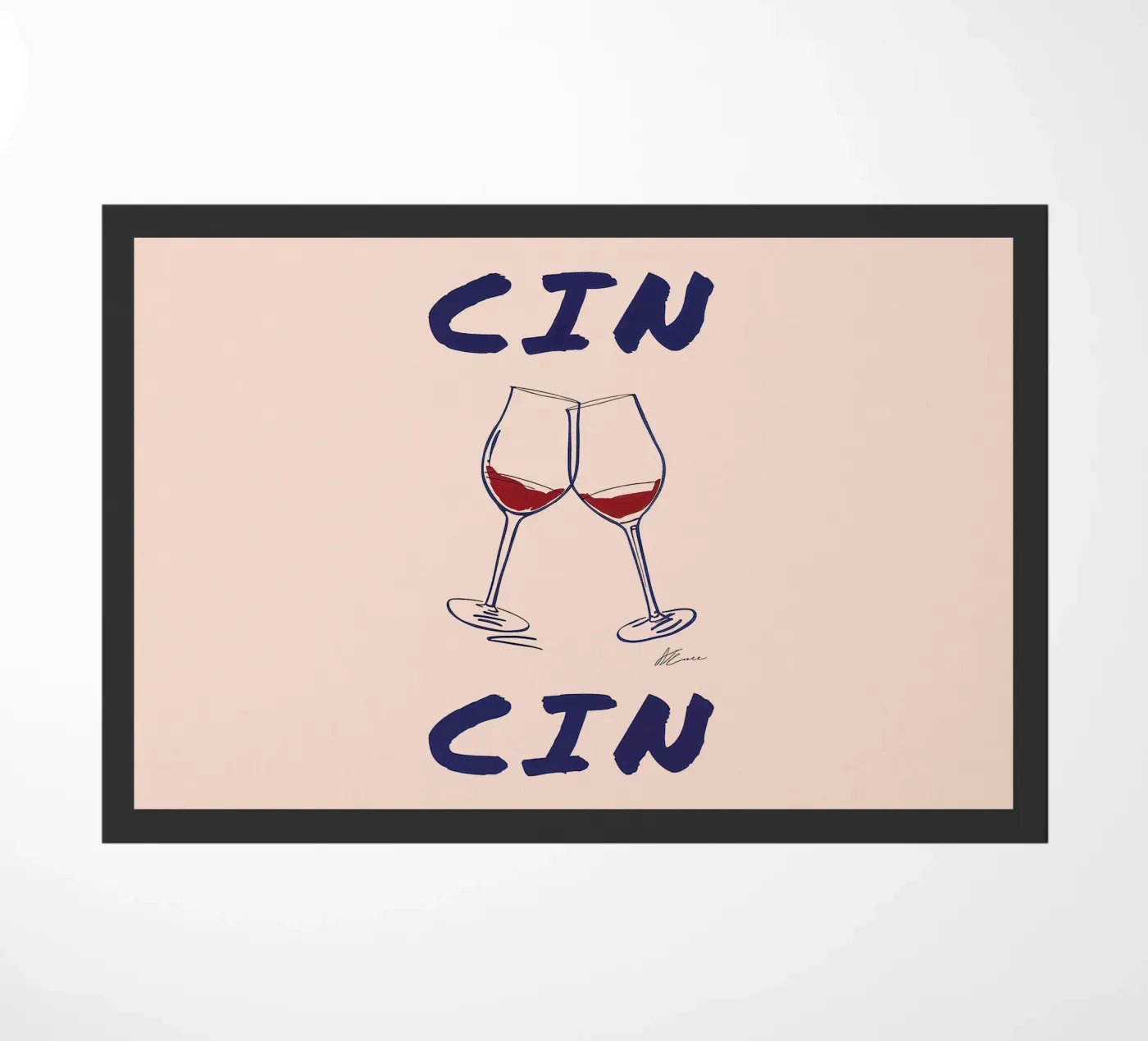 Cin Cin doormat by Mildred Store