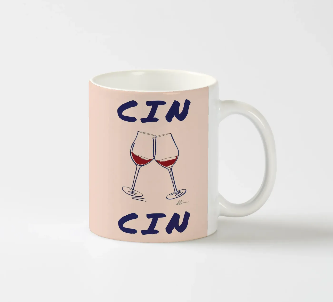 Cin Cin ceramic mug by Mildred Store