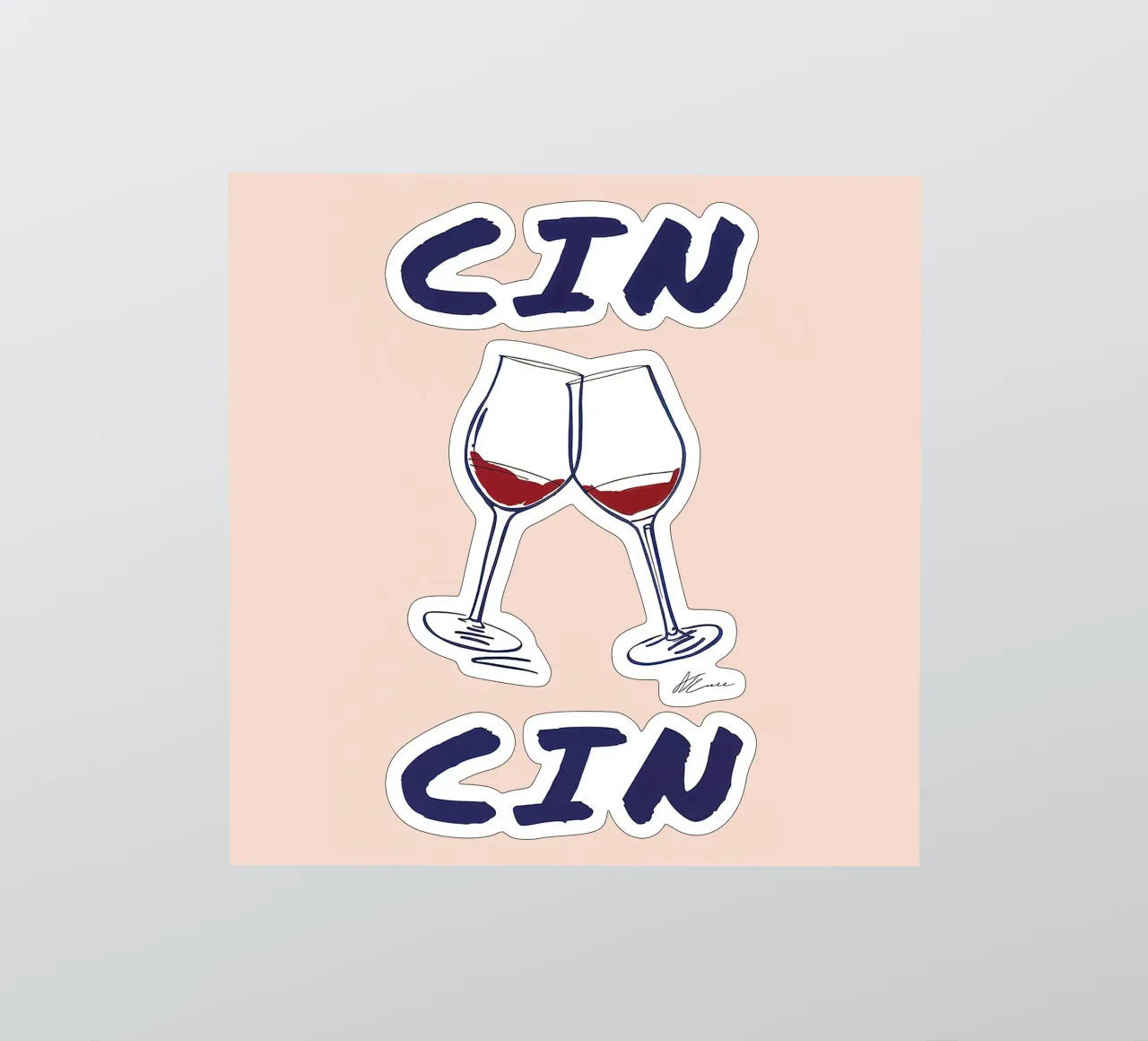Cin Cin sticker by Mildred Store