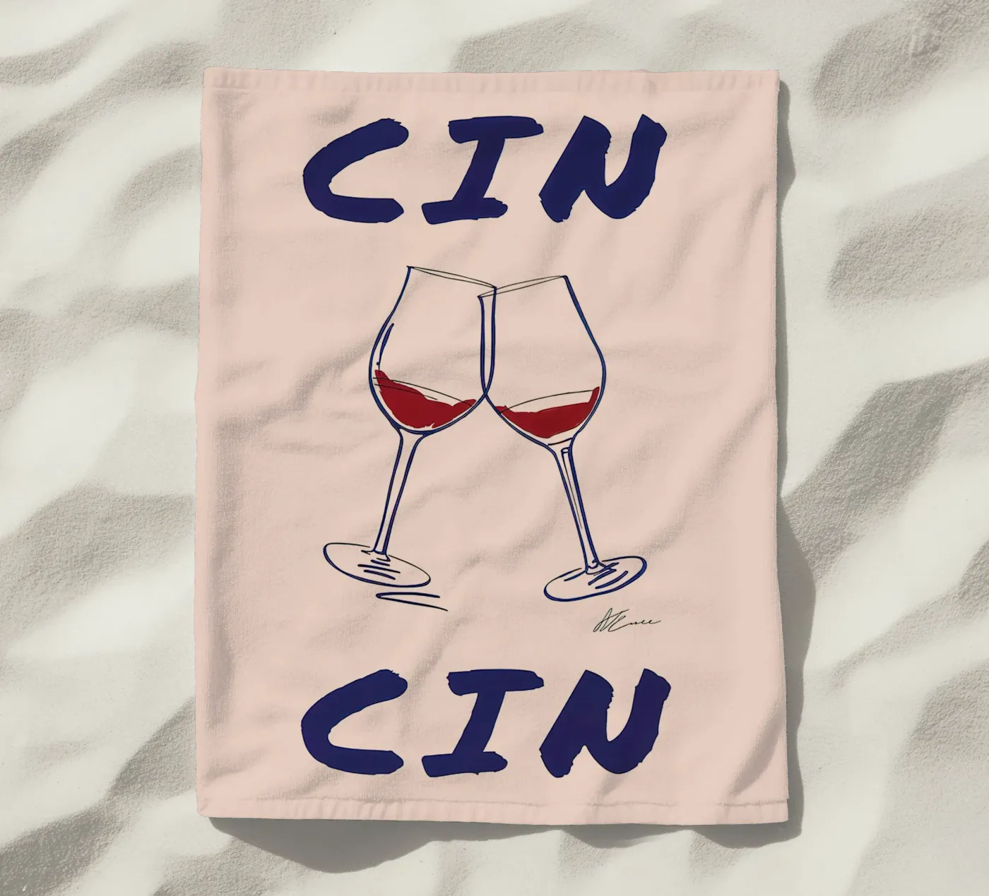 Cin Cin strandhanddoek van Mildred Store