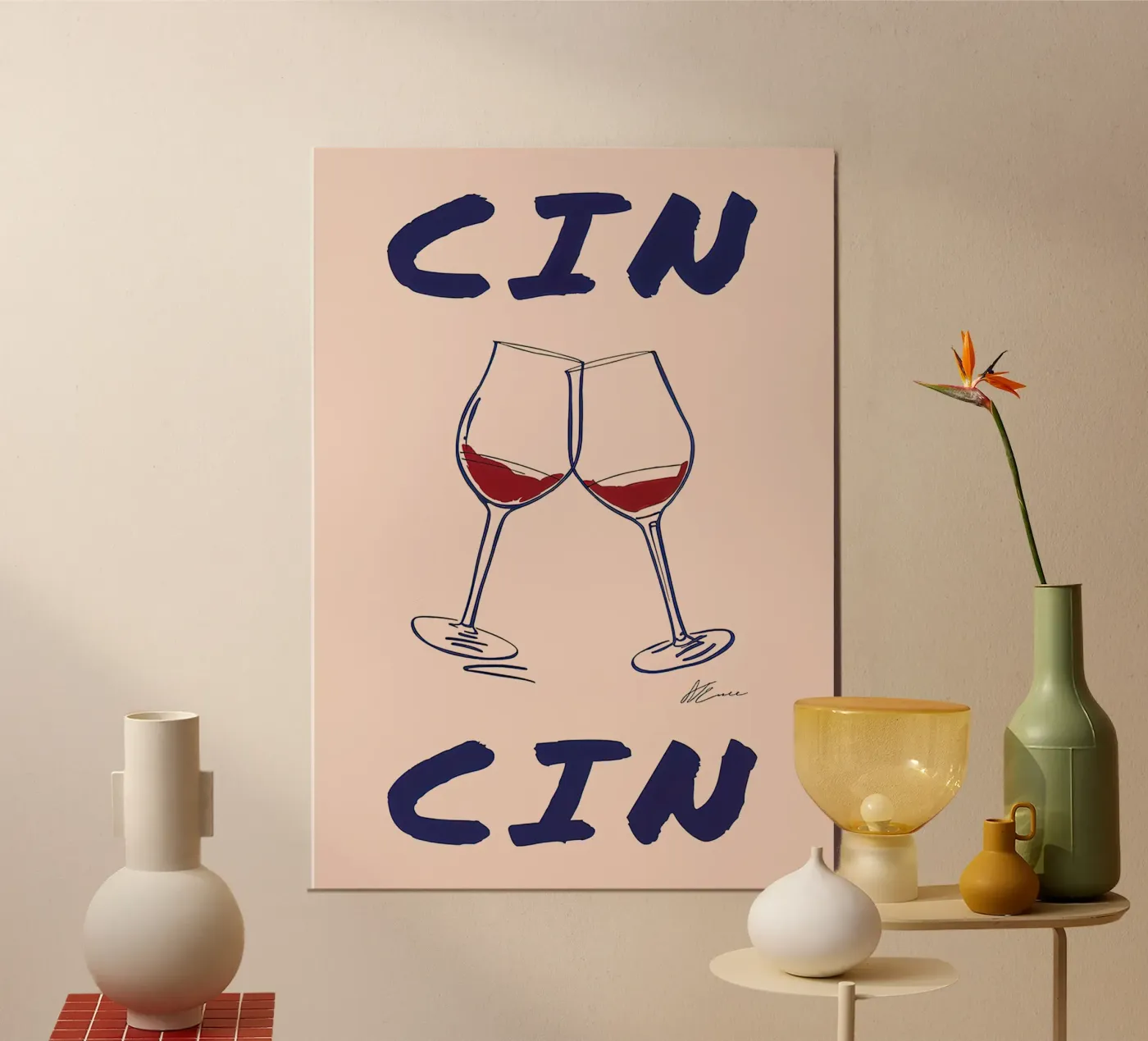 Cin Cin poster da Mildred Store