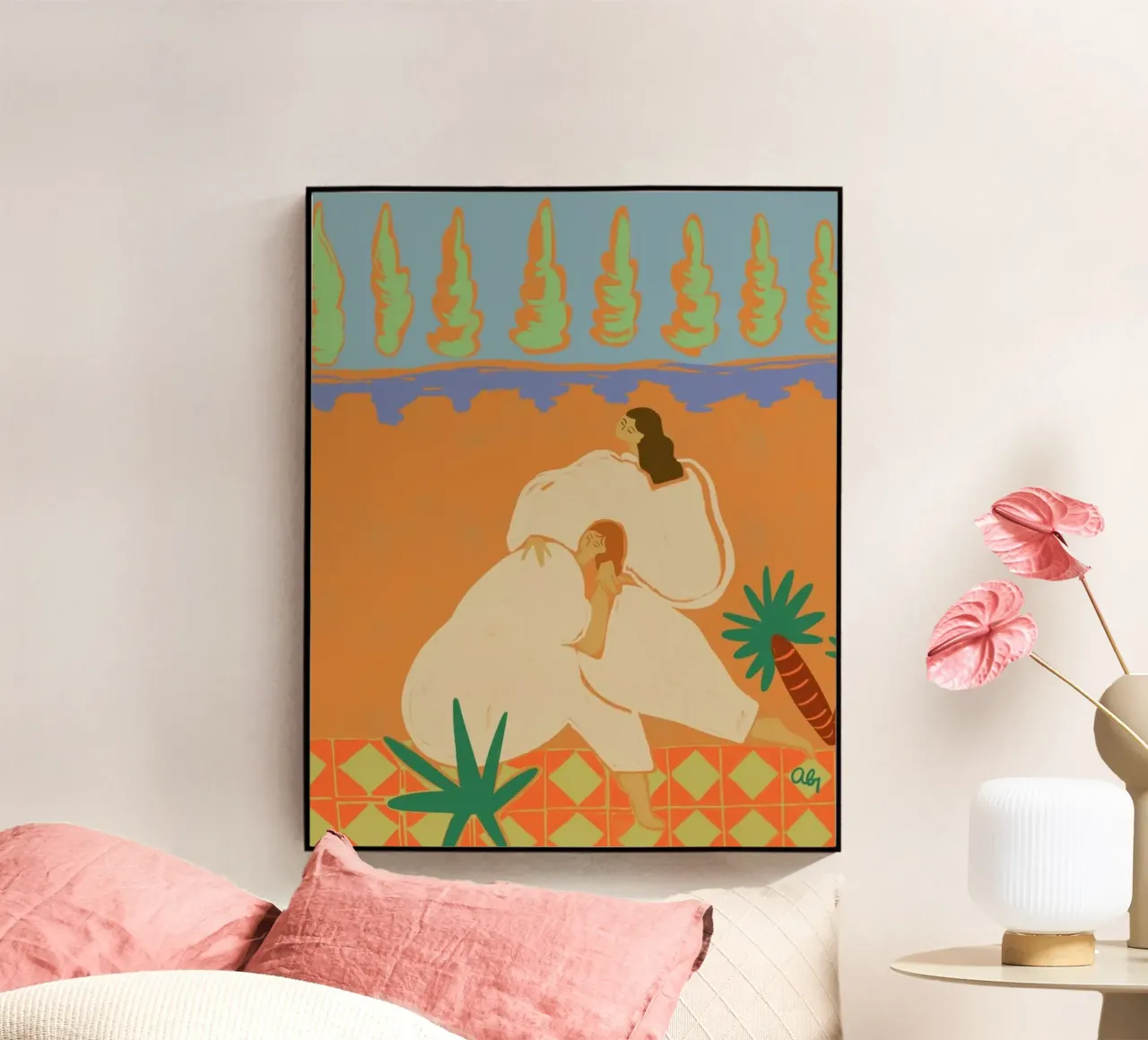 Sisters acrylic glass by Arty Guava