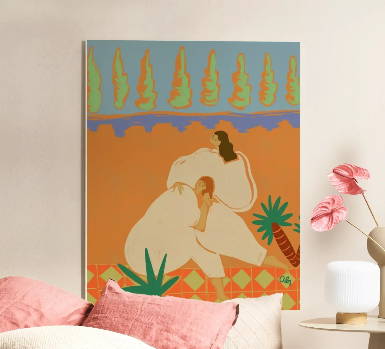 Sisters acrylic glass by Arty Guava