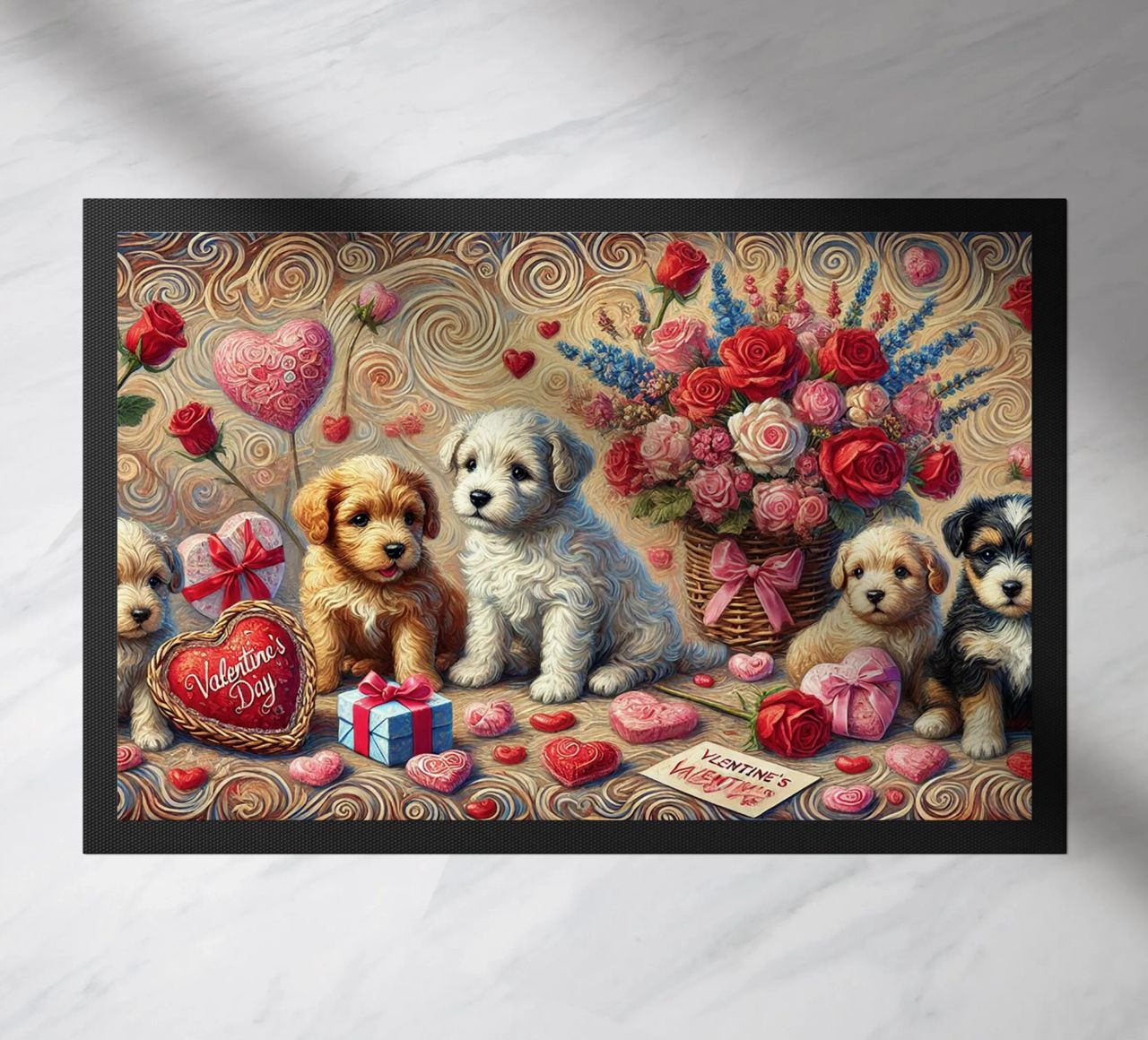 Happy Valentine´s Day Puppy Edition zerbino da Vintage Van Gogh