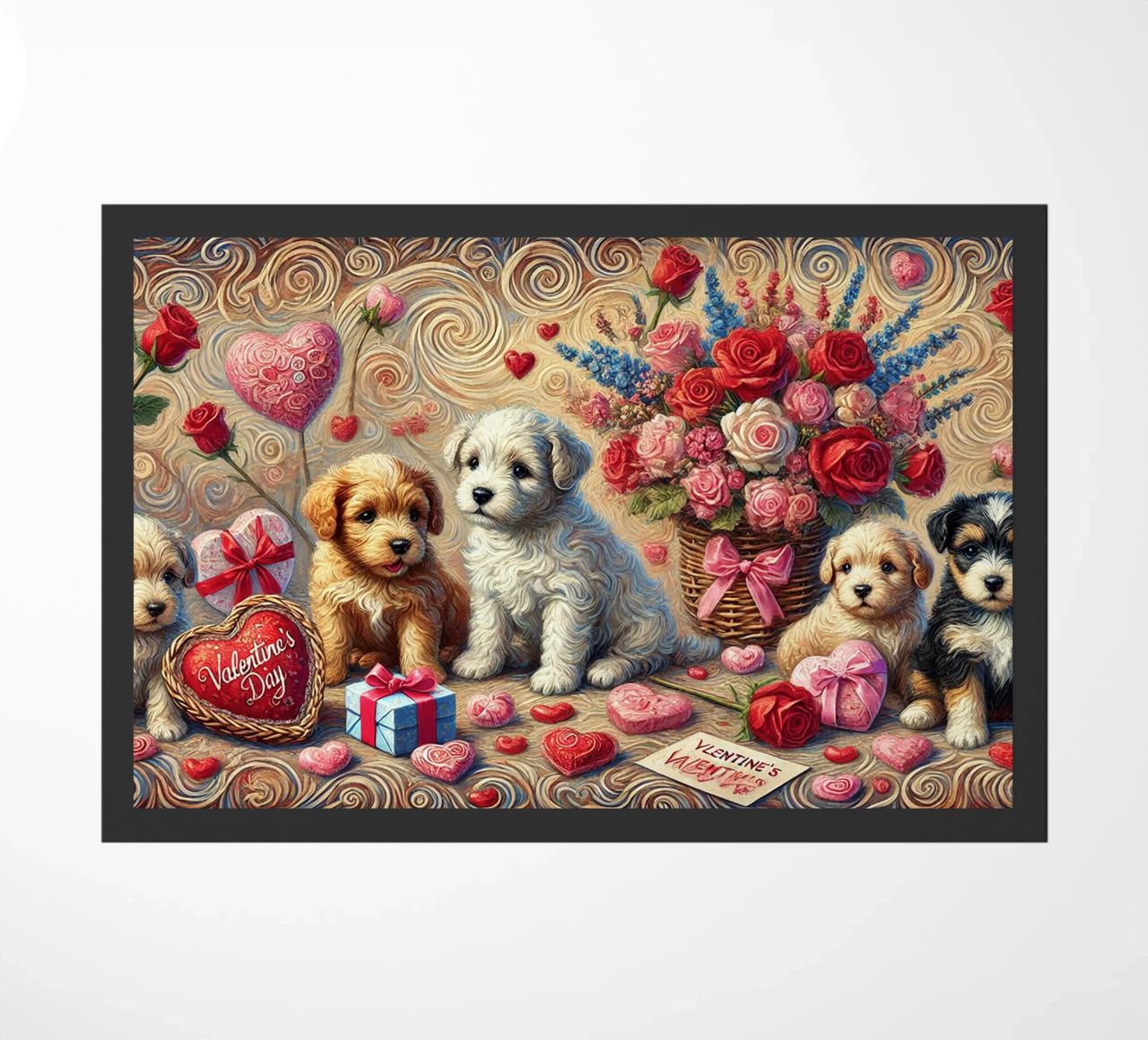 Happy Valentine´s Day Puppy Edition zerbino da Vintage Van Gogh