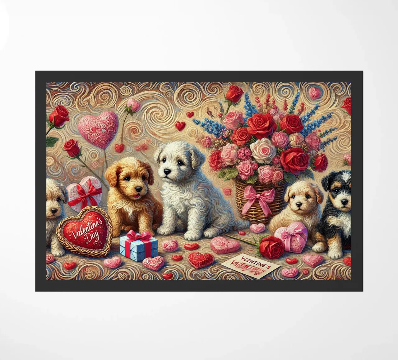 Happy Valentine´s Day Puppy Edition zerbino da Vintage Van Gogh
