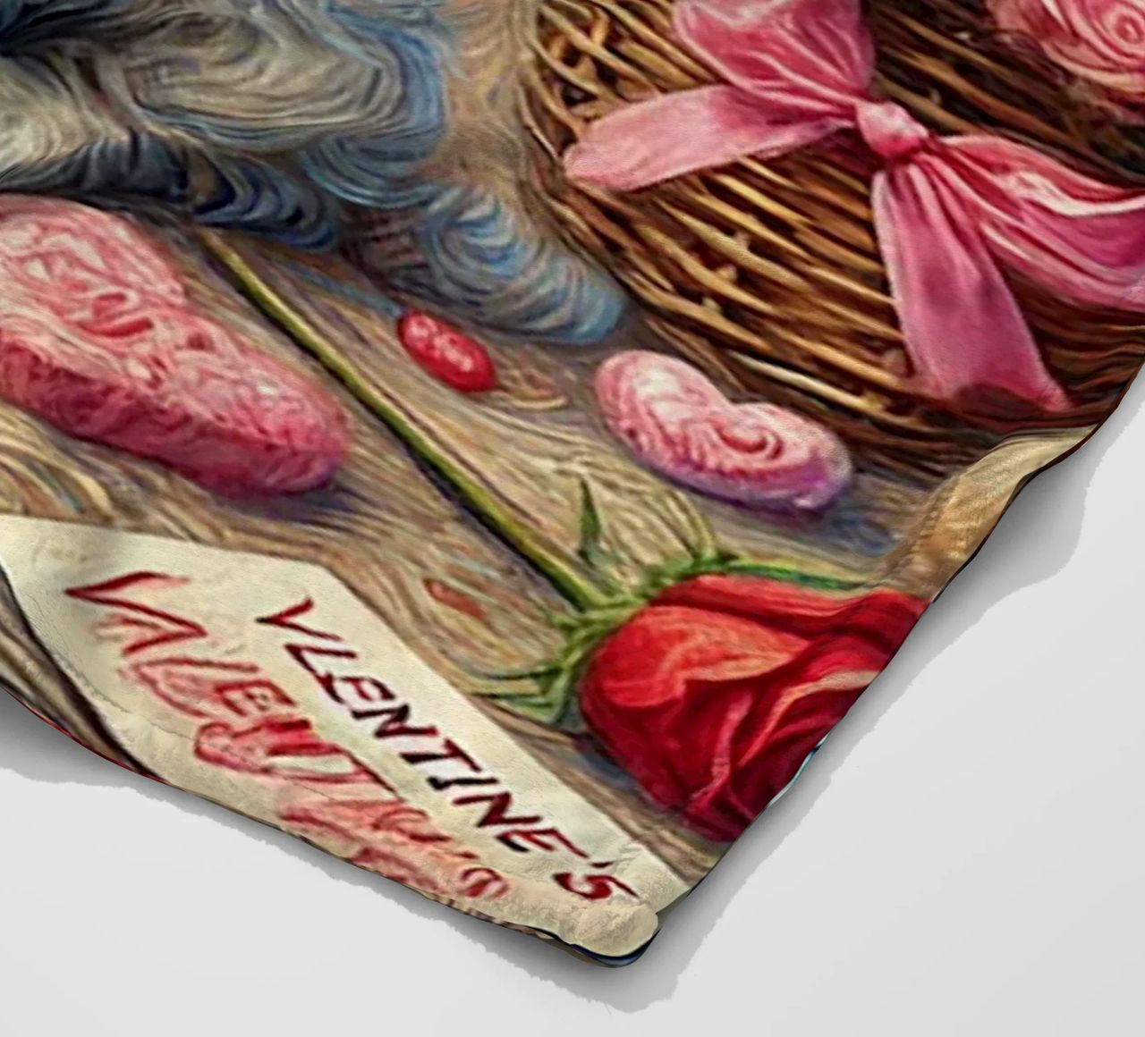 Happy Valentine´s Day Puppy Edition coperta in pile da Vintage Van Gogh