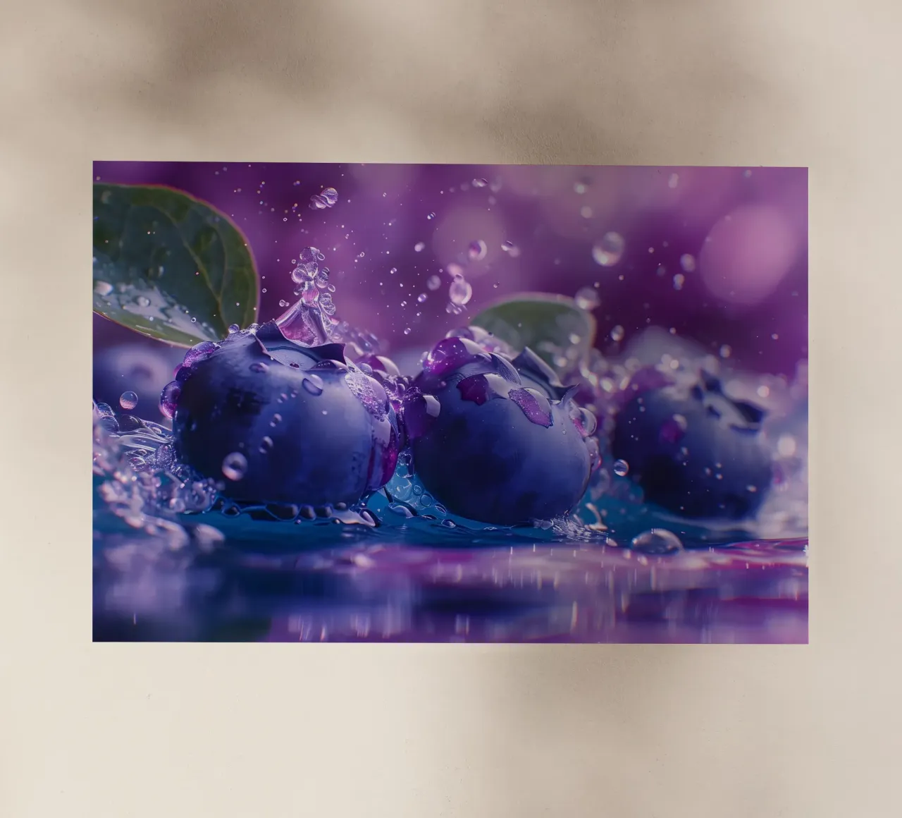 Blueberry splash backlit film by M-Ulrich-Digital Art