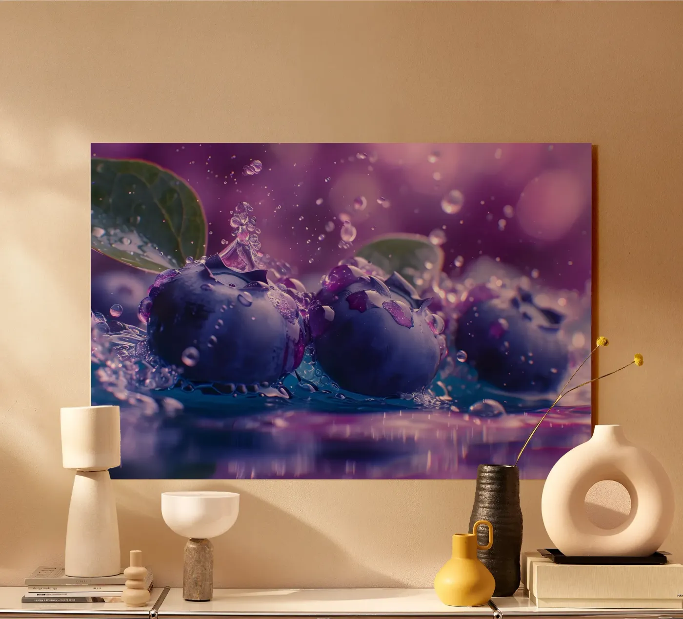 Blueberry splash plexiglas de M-Ulrich-Digital Art
