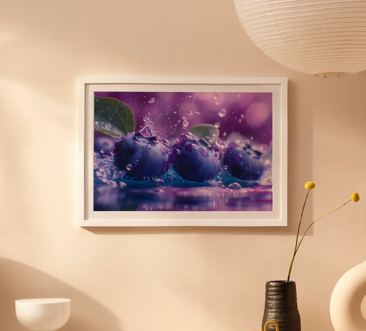 Spruzzata di mirtillo poster da M-Ulrich-Digital Art