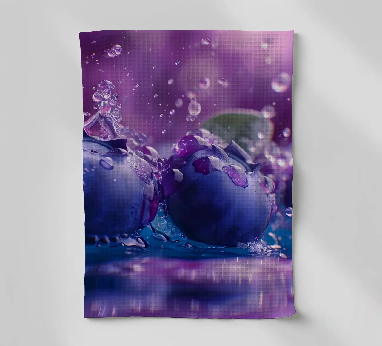 Myrtille splash torchon de M-Ulrich-Digital Art